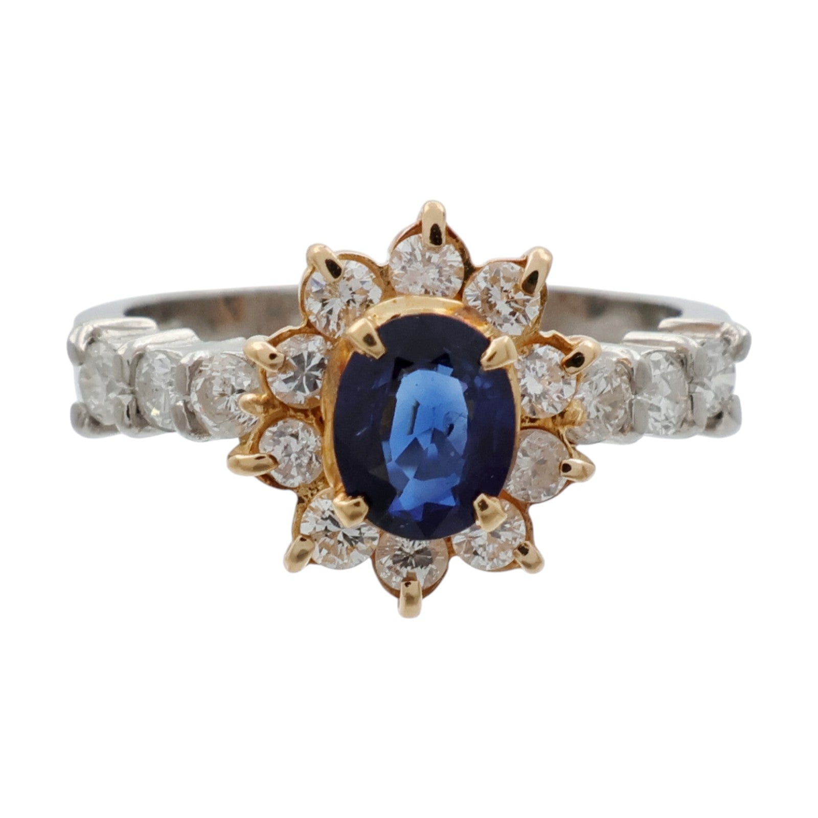 JEWELRY PT900鉑金/18K黃金/藍寶石Sapphire鑽石戒指