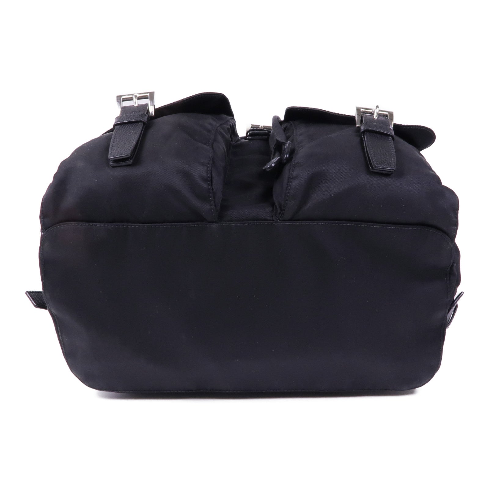 PRADA 尼龍Backpack銀扣背包