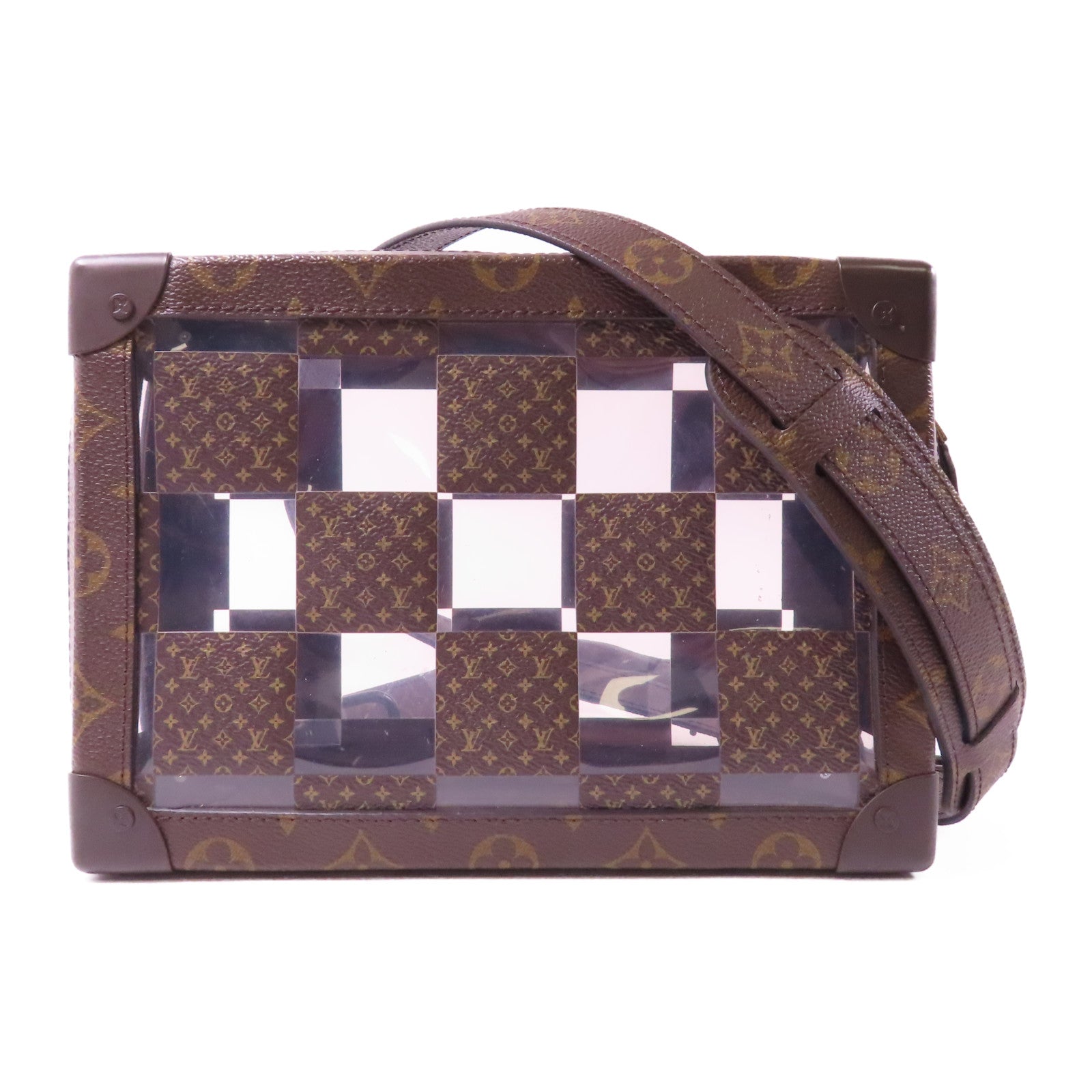 LOUIS VUITTON 【激減優惠】Monogram Cress Soft Trunk金扣肩背袋啡色