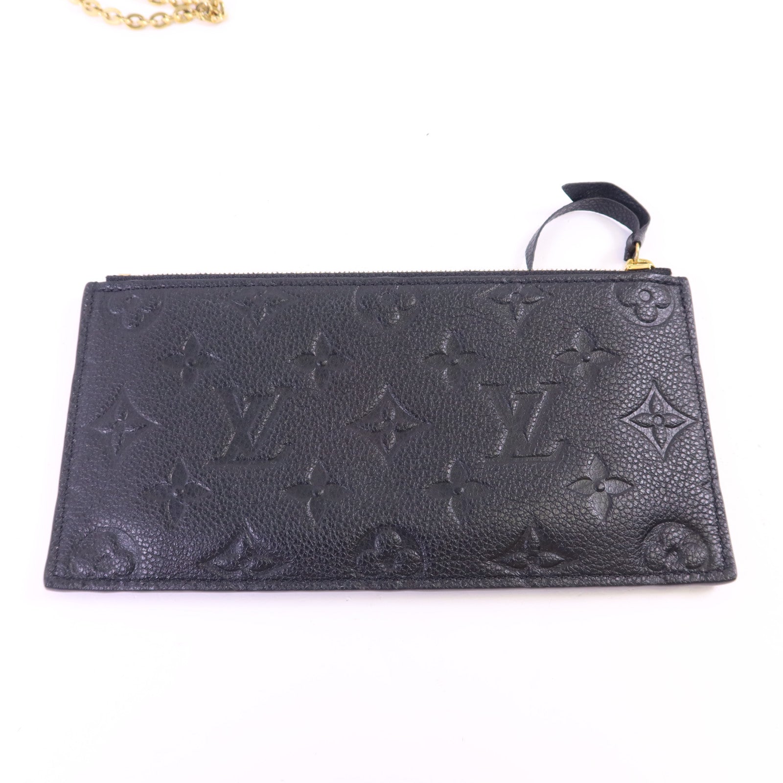 LOUIS VUITTON Monogram Empreinte Felicie Pochette金扣鏈帶肩背袋