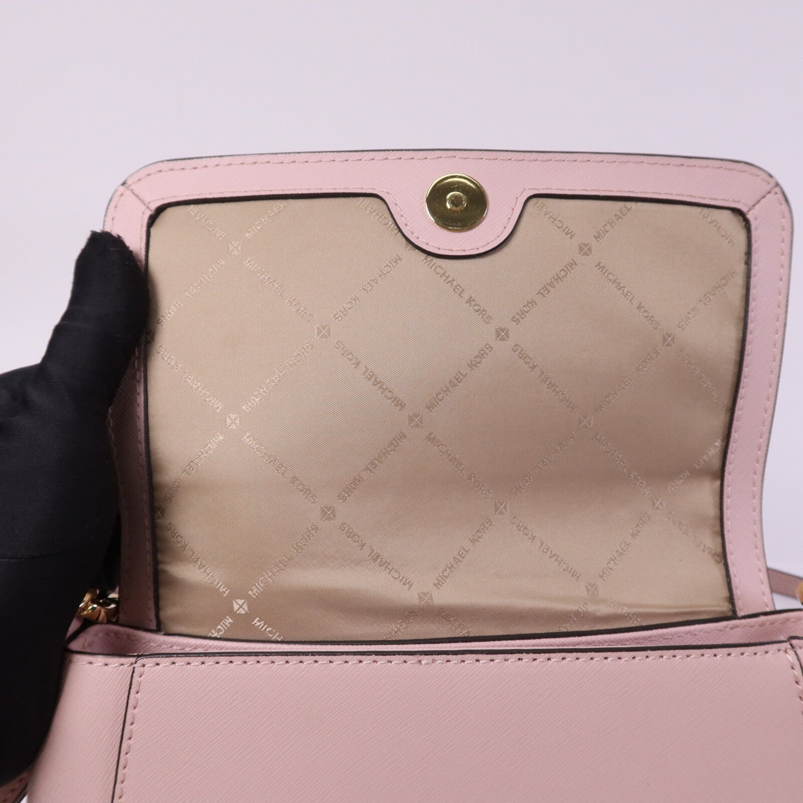 Michael Kors 牛皮皮革Shoulder Bag金扣肩背袋