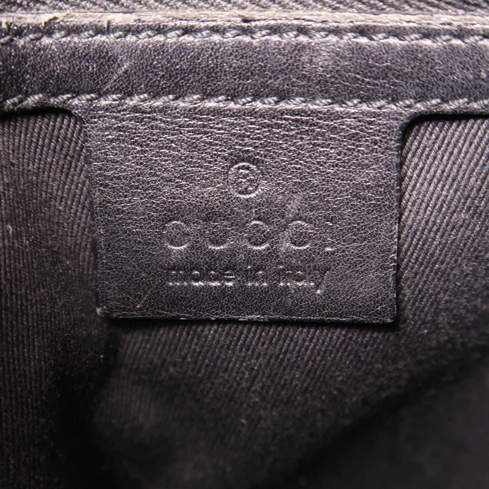 GUCCI 帆布Shoulder Tote銀扣肩背袋