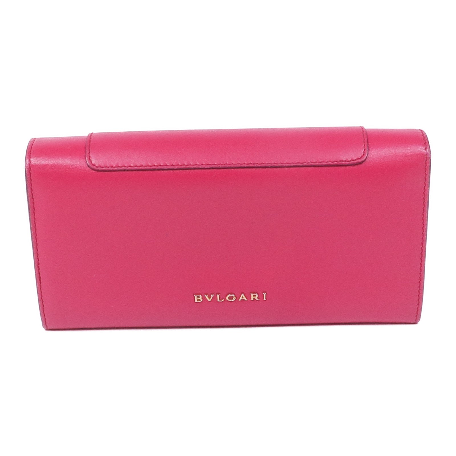 BVLGARI 牛皮皮革Serpenti Forever Wallet金扣長錢包