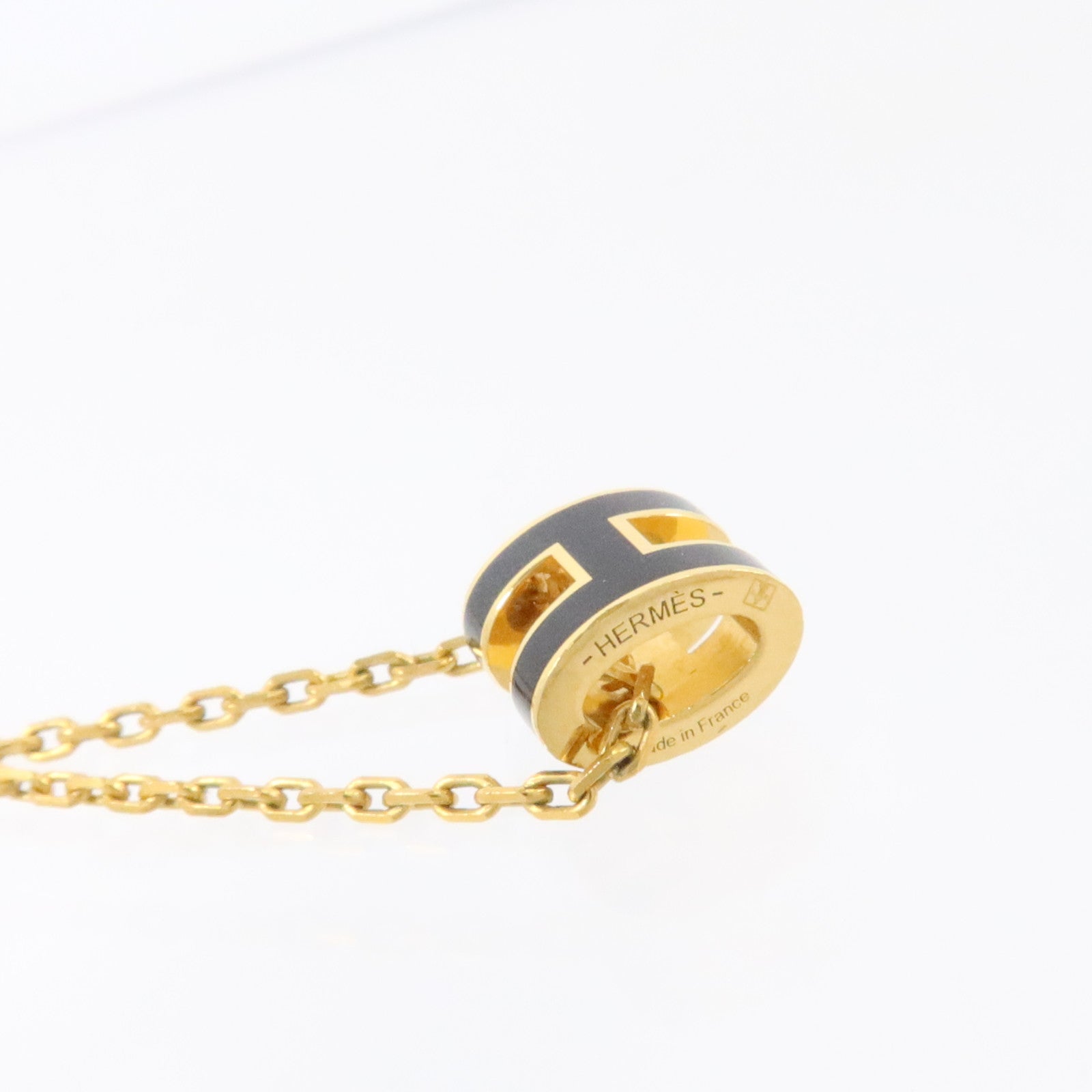 HERMES 金屬/琺瑯Pop H Necklace項鏈
