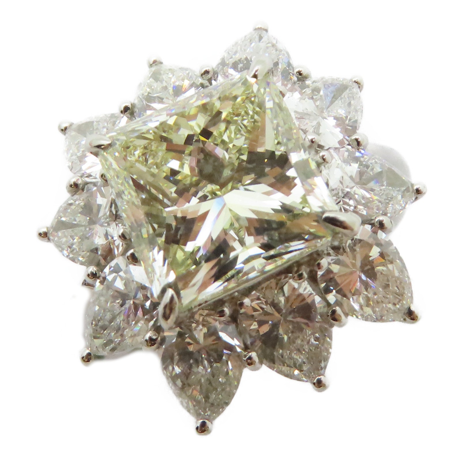 JEWELRY 【激減優惠】PT900鉑金Diamond Ring 5.165ct/4.13ct鑽石戒指US#6.75