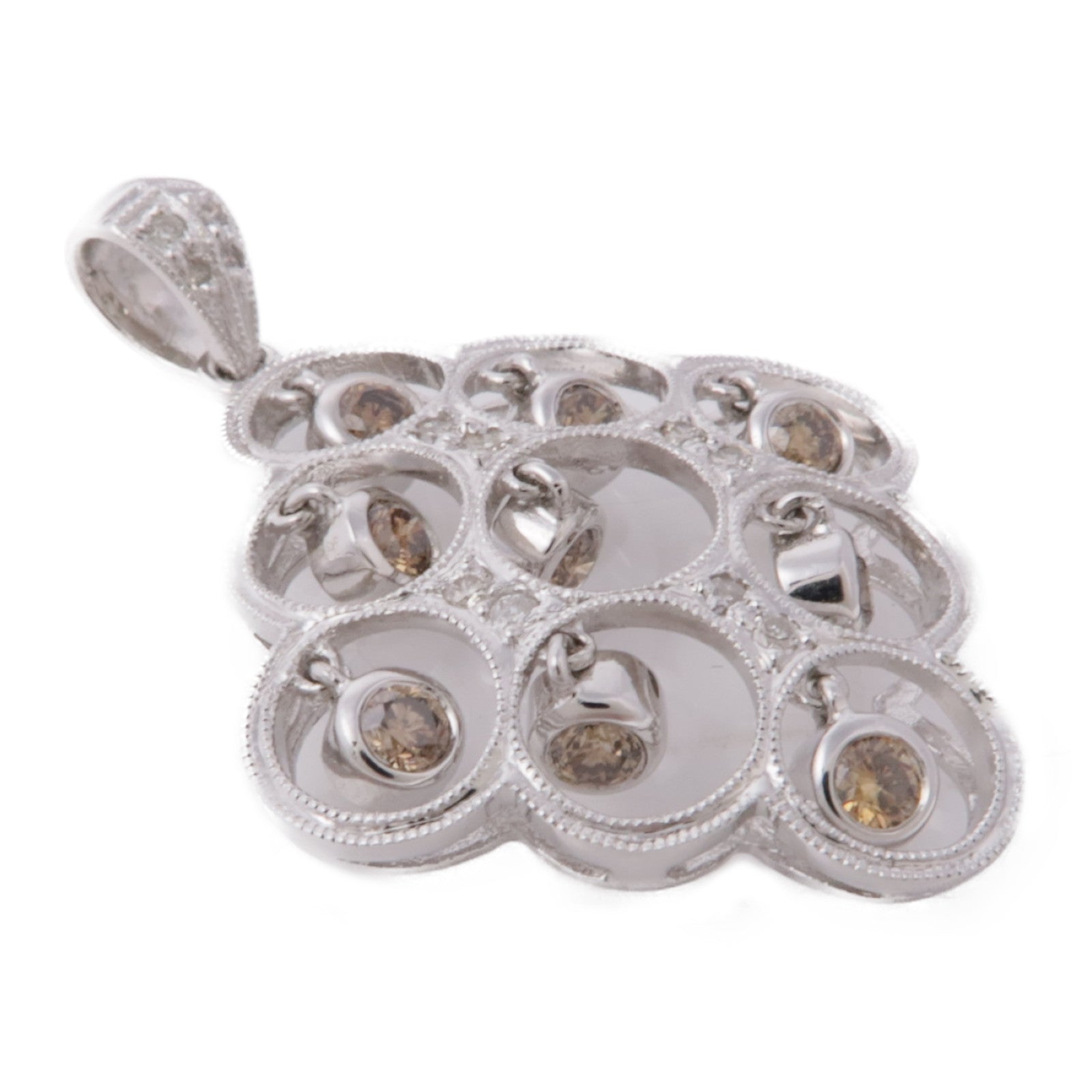 JEWELRY 【激減優惠】18K白金Diamond Pendant Top鑽石吊墜