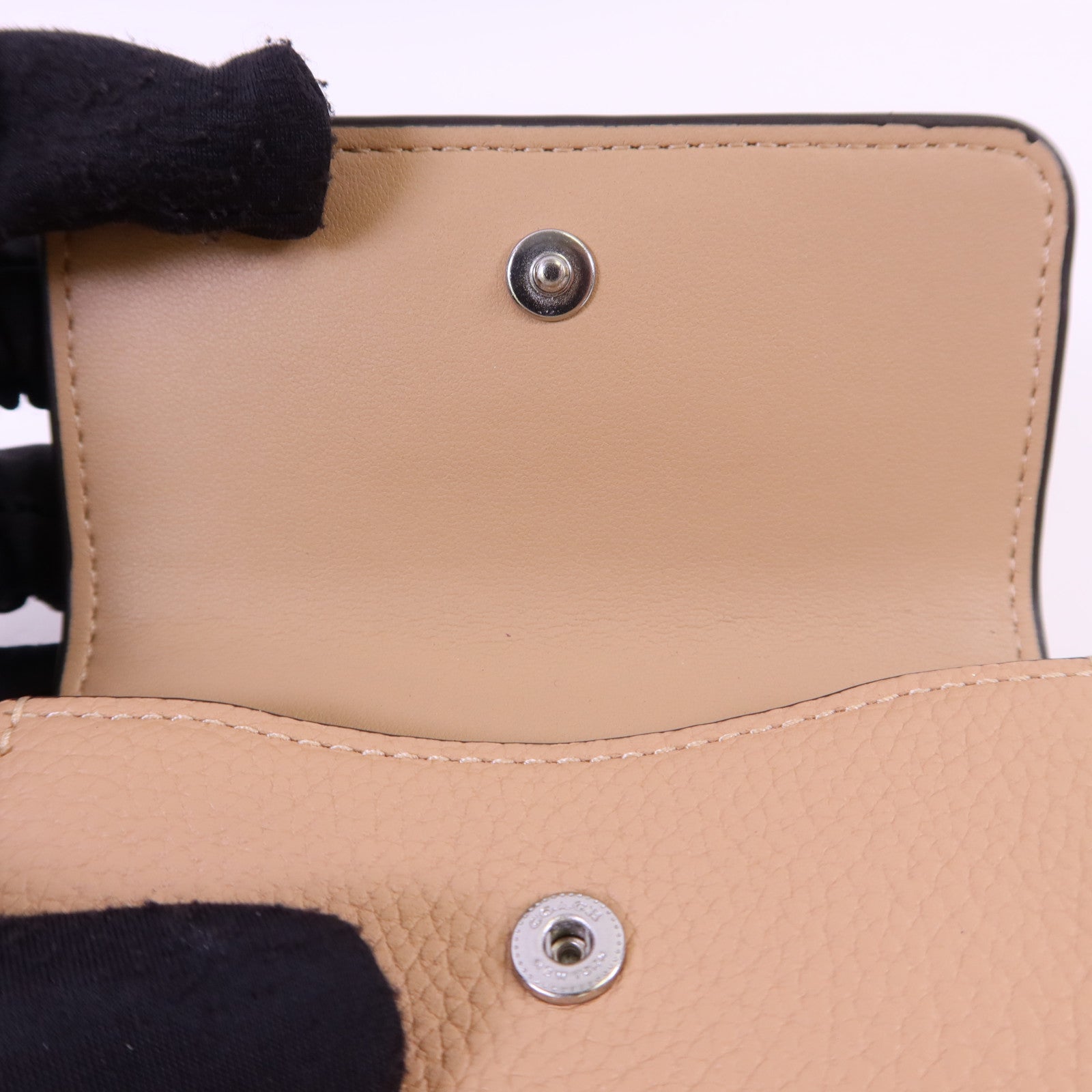 COACH 牛皮皮革Wallet銀扣錢包