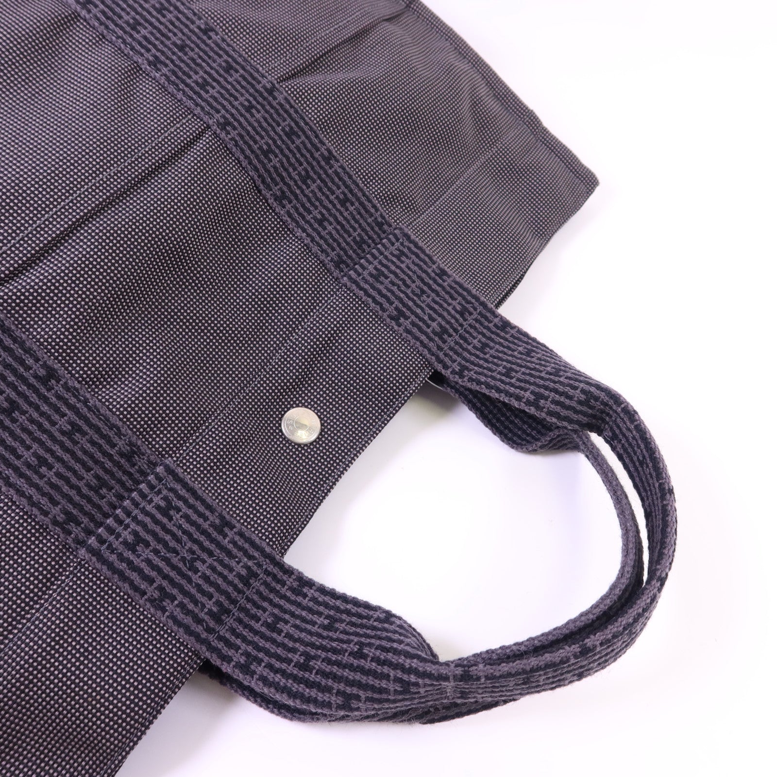HERMES 帆布Fourre Tout Tote MM銀扣手挽袋