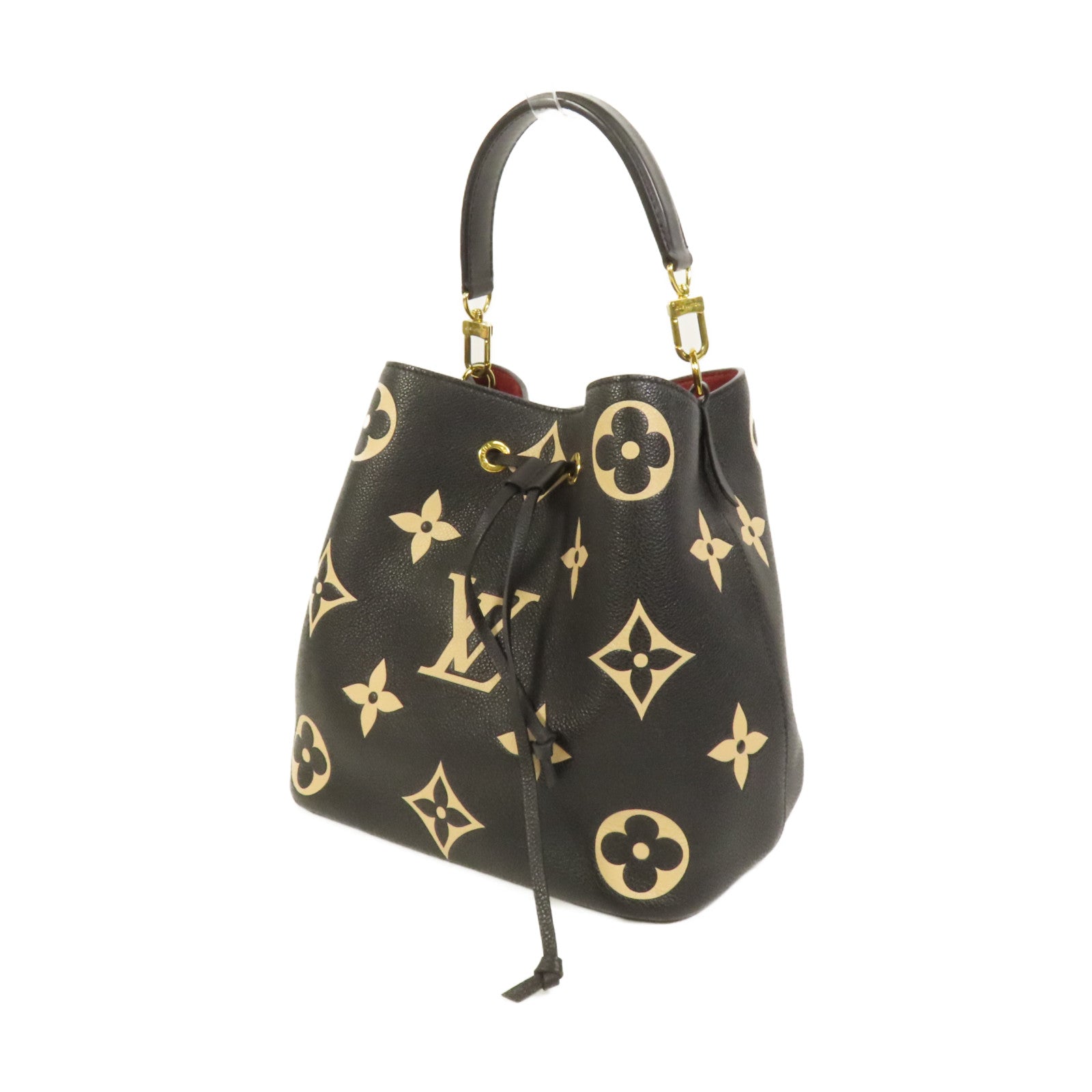 LOUIS VUITTON Monogram Empreinte Bicolor Neo Noe MM金扣手挽肩背兩用袋