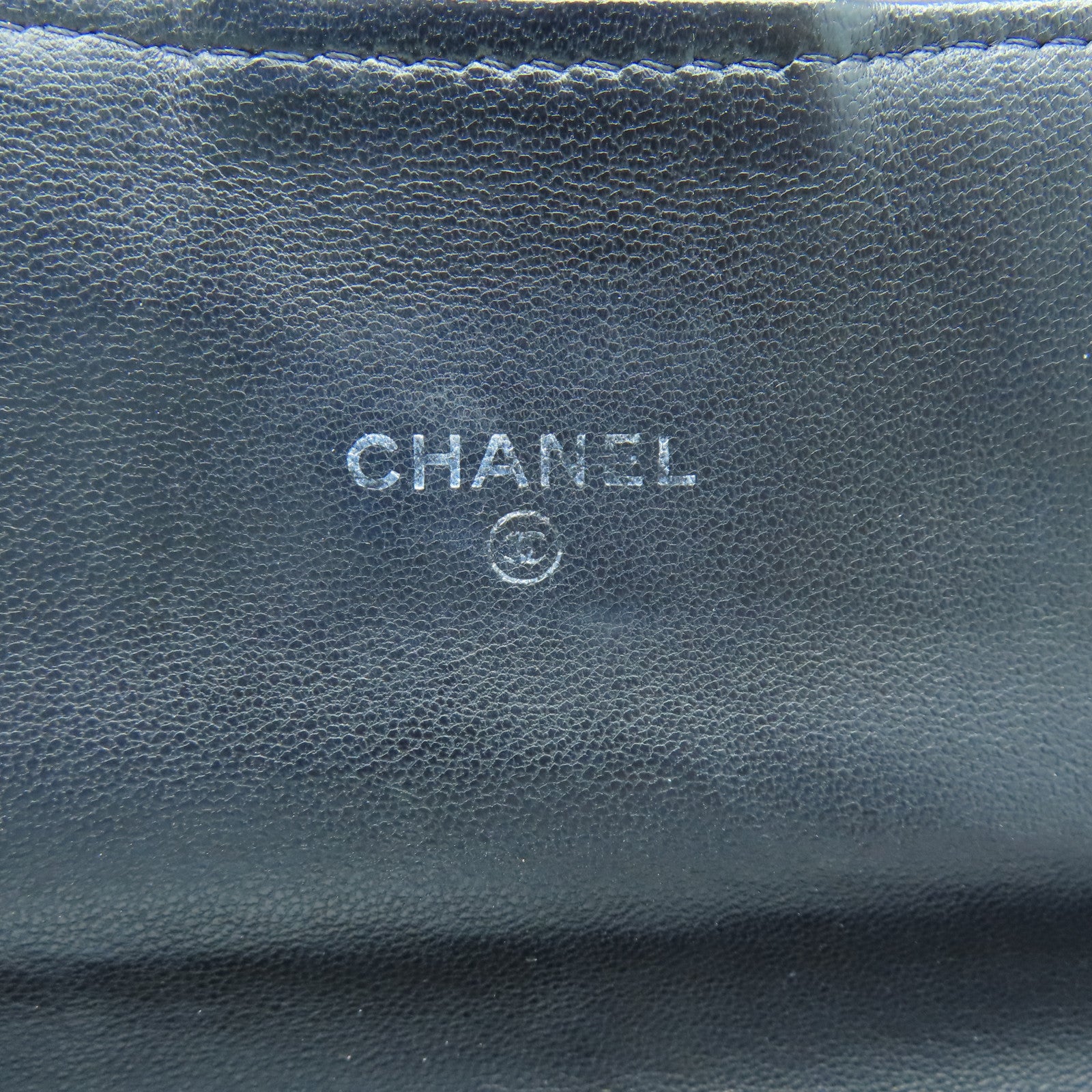 CHANEL 【激減優惠】菱格羊皮皮革Long Wallet銀扣長錢包黑色