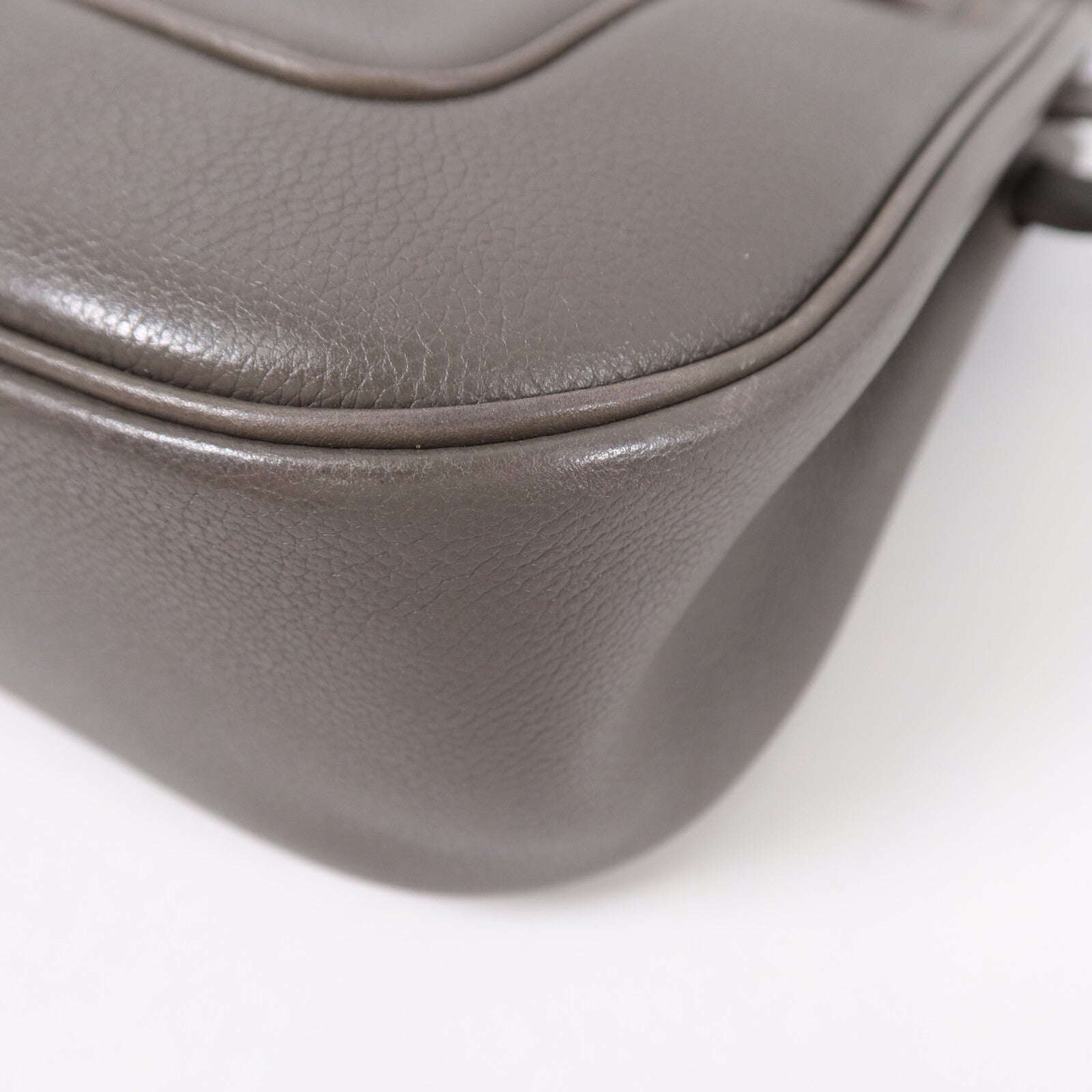 HERMES Evercoler皮革Berline 28肩背袋Gray