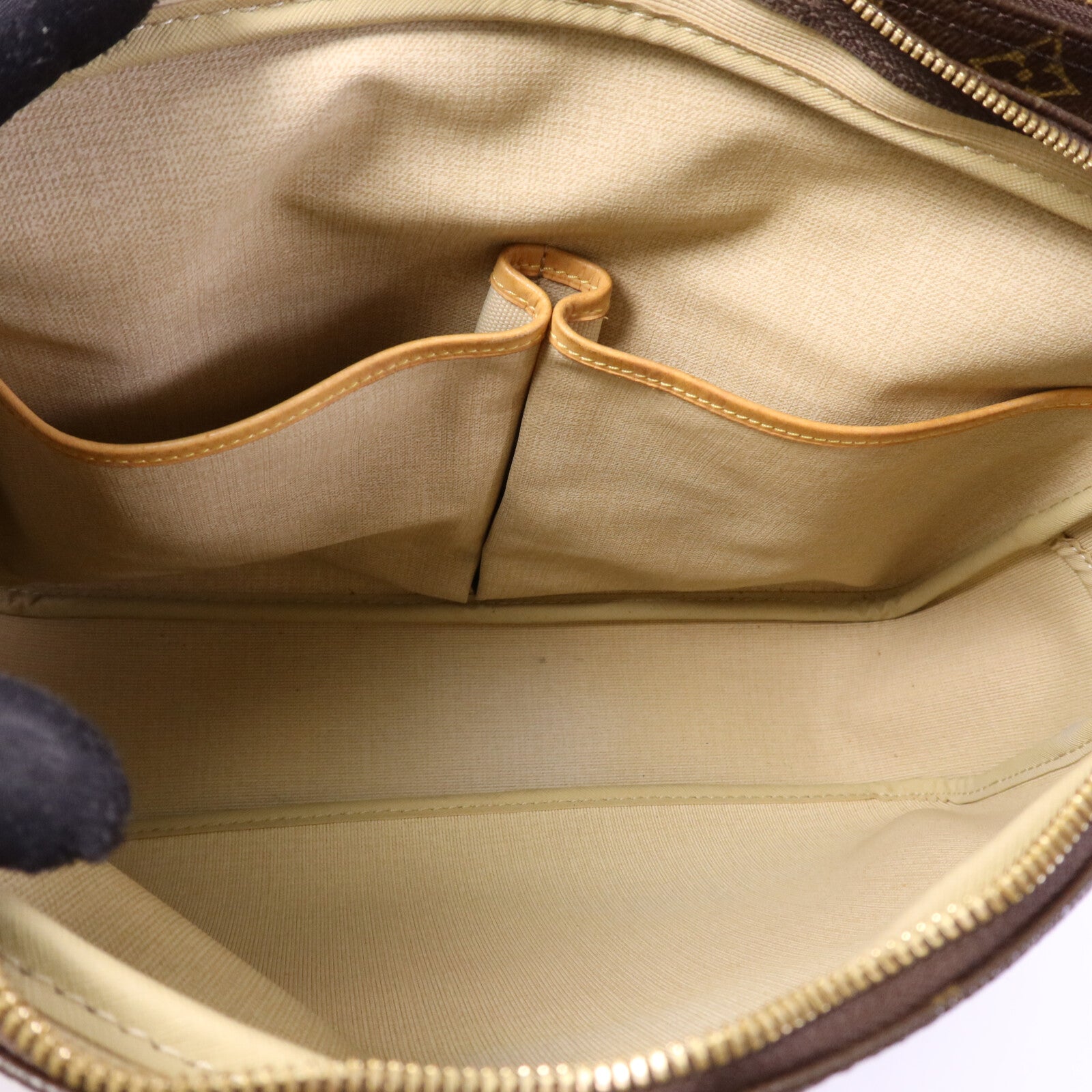 LOUIS VUITTON Monogram Reporter GM金扣肩背袋