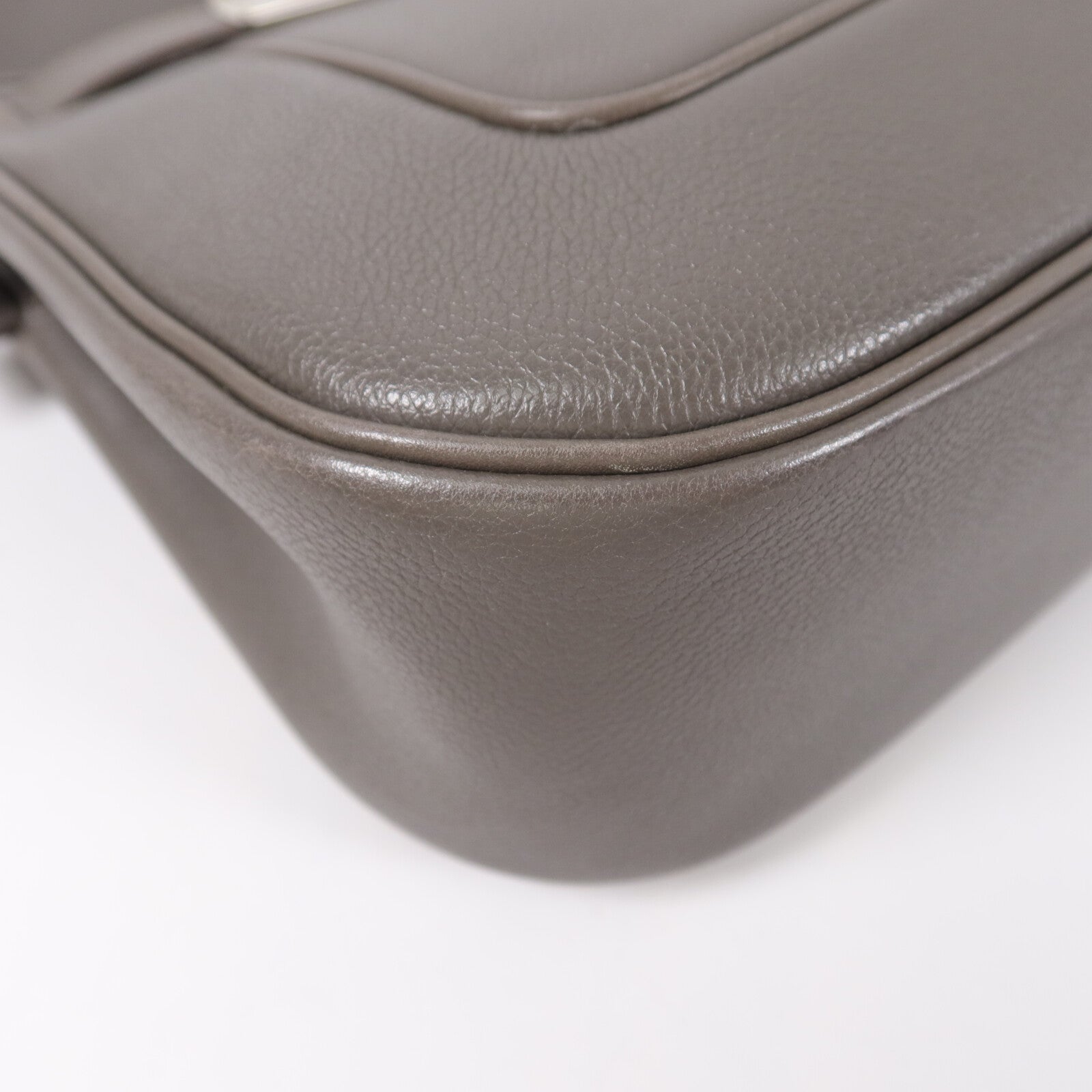 HERMES Evercoler皮革Berline 28肩背袋Gray