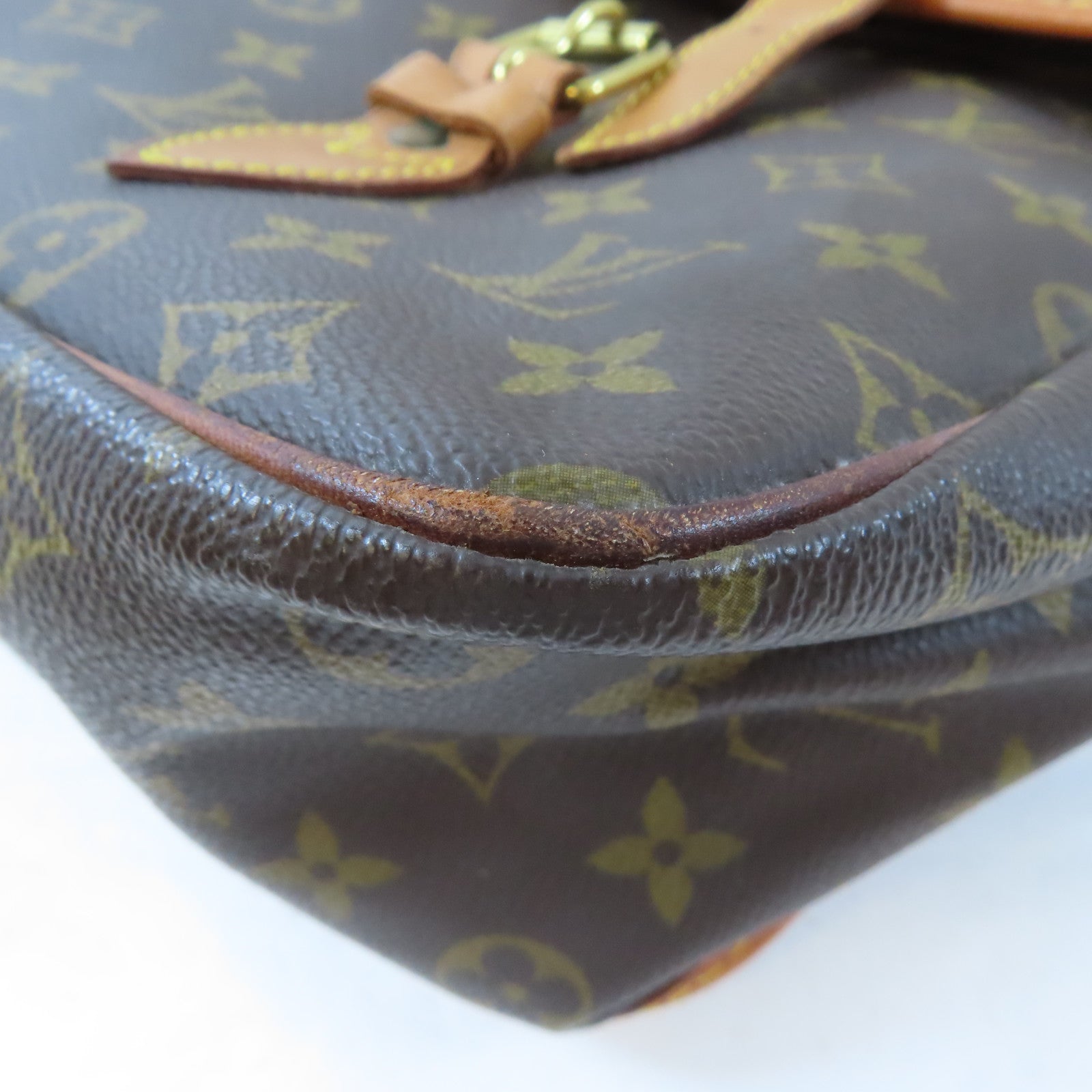 LOUIS VUITTON Monogram Shoulder Bag金扣肩背袋啡色