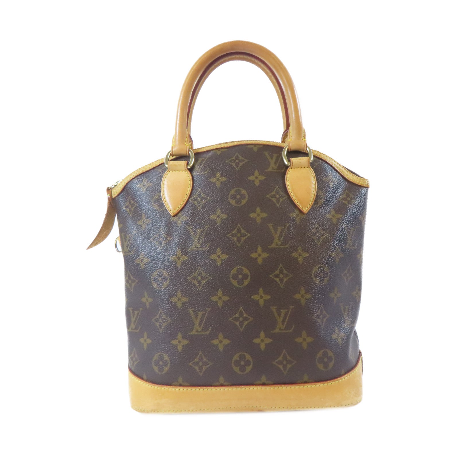 LOUIS VUITTON Monogram Lockit金扣手挽袋啡色