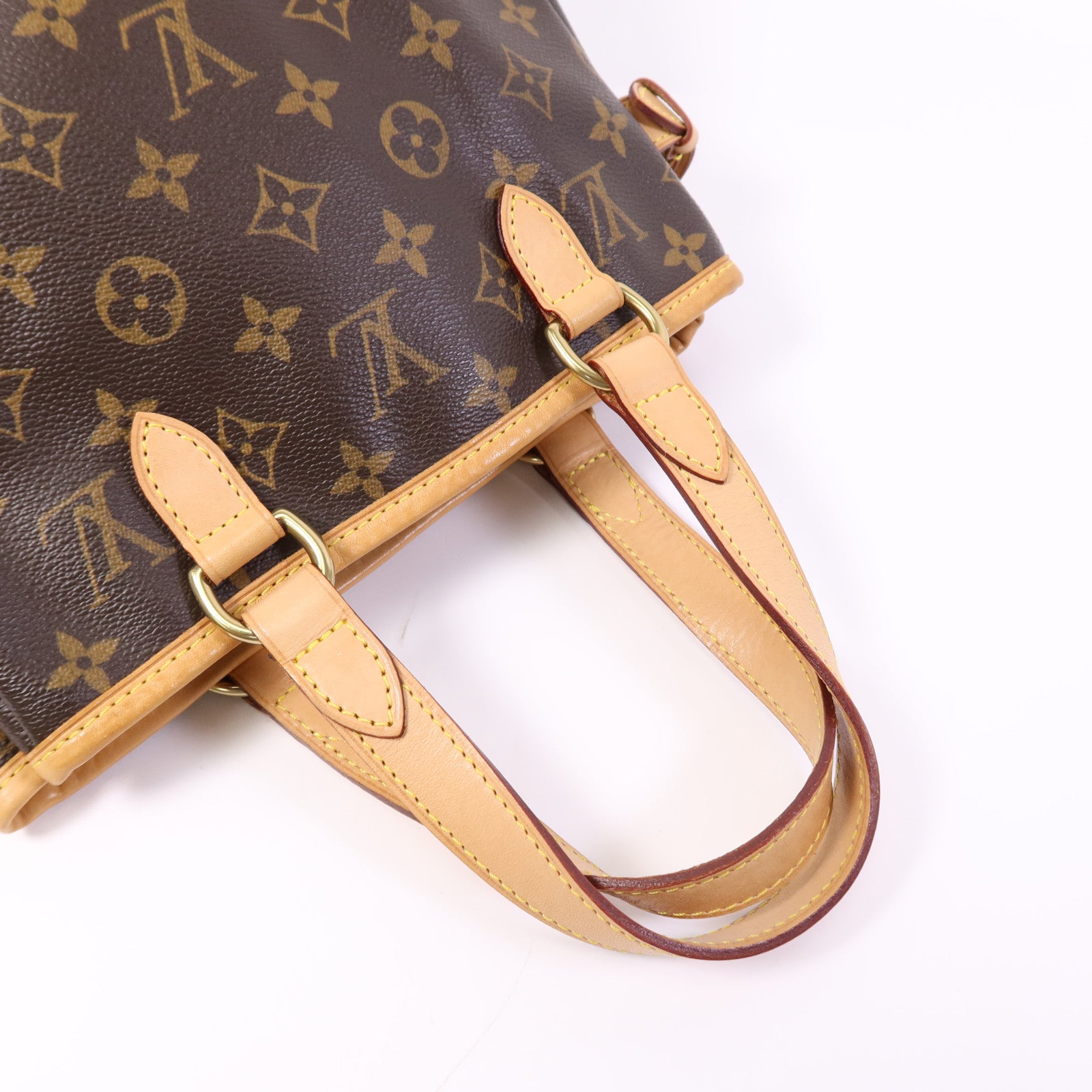 LOUIS VUITTON Monogram Batignolles金扣手挽袋