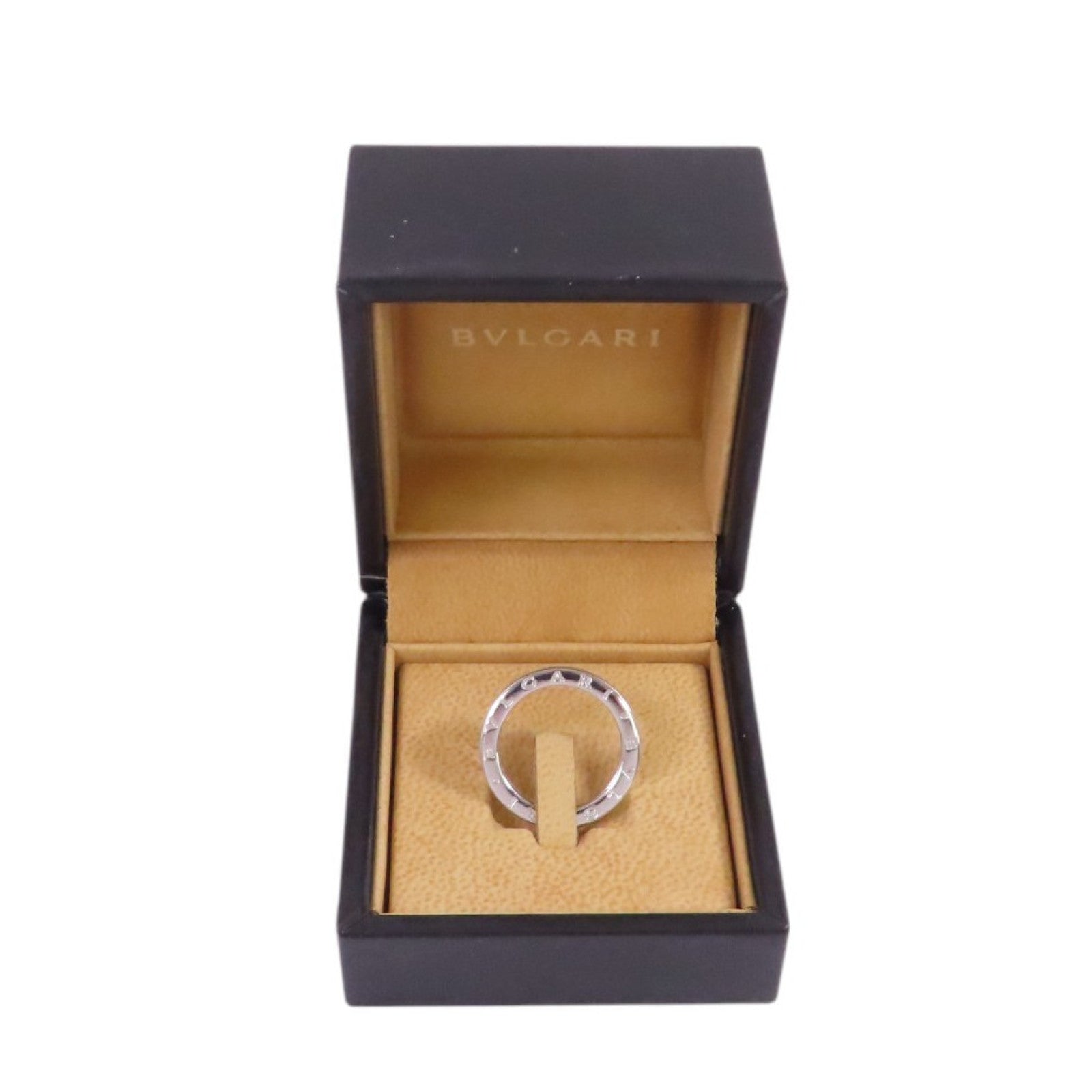 BVLGARI 18K白金/B-zero 1 1Band Ring戒指#55/US#7