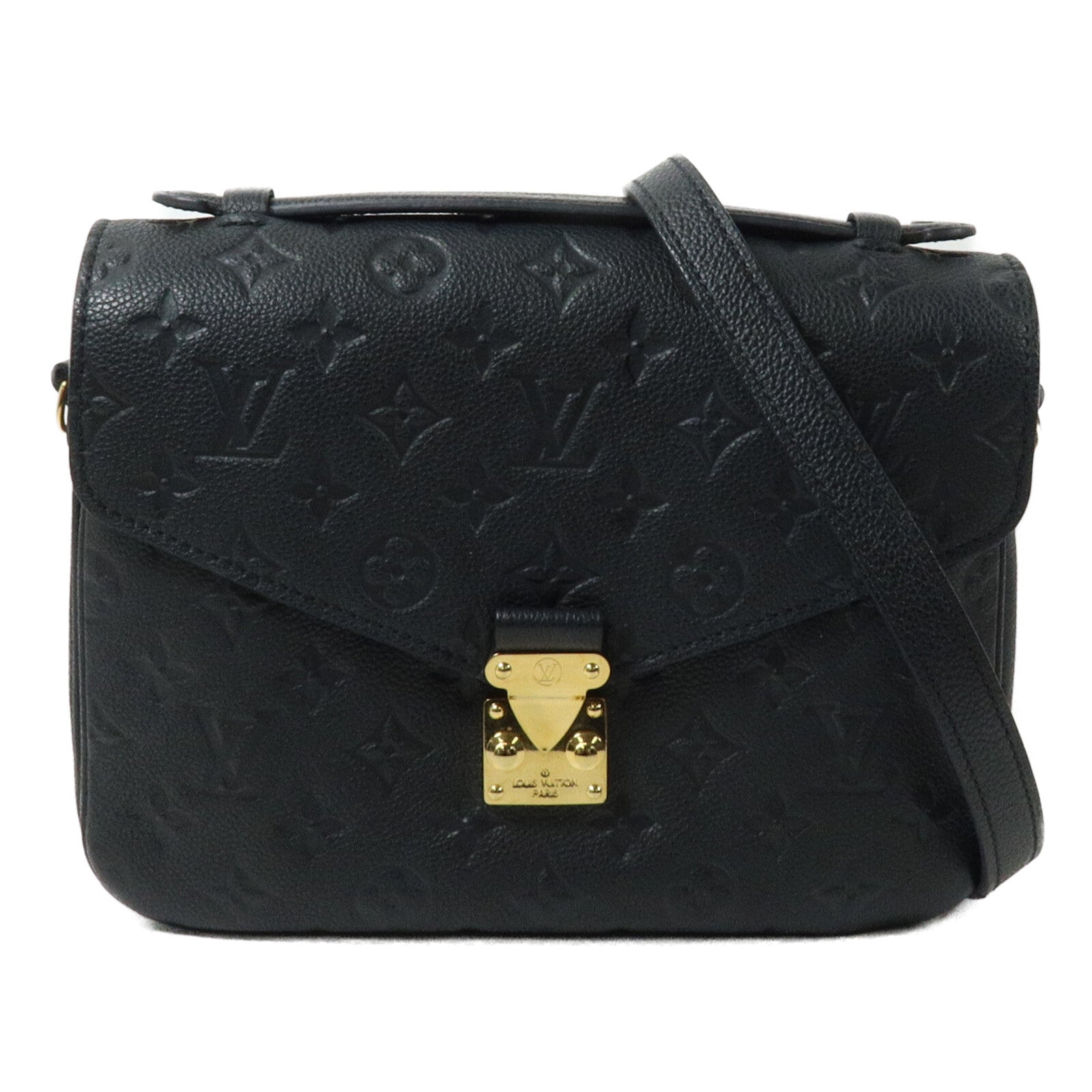 LOUIS VUITTON Monogram Empreinte Pochette Metis金扣手挽肩背兩用袋