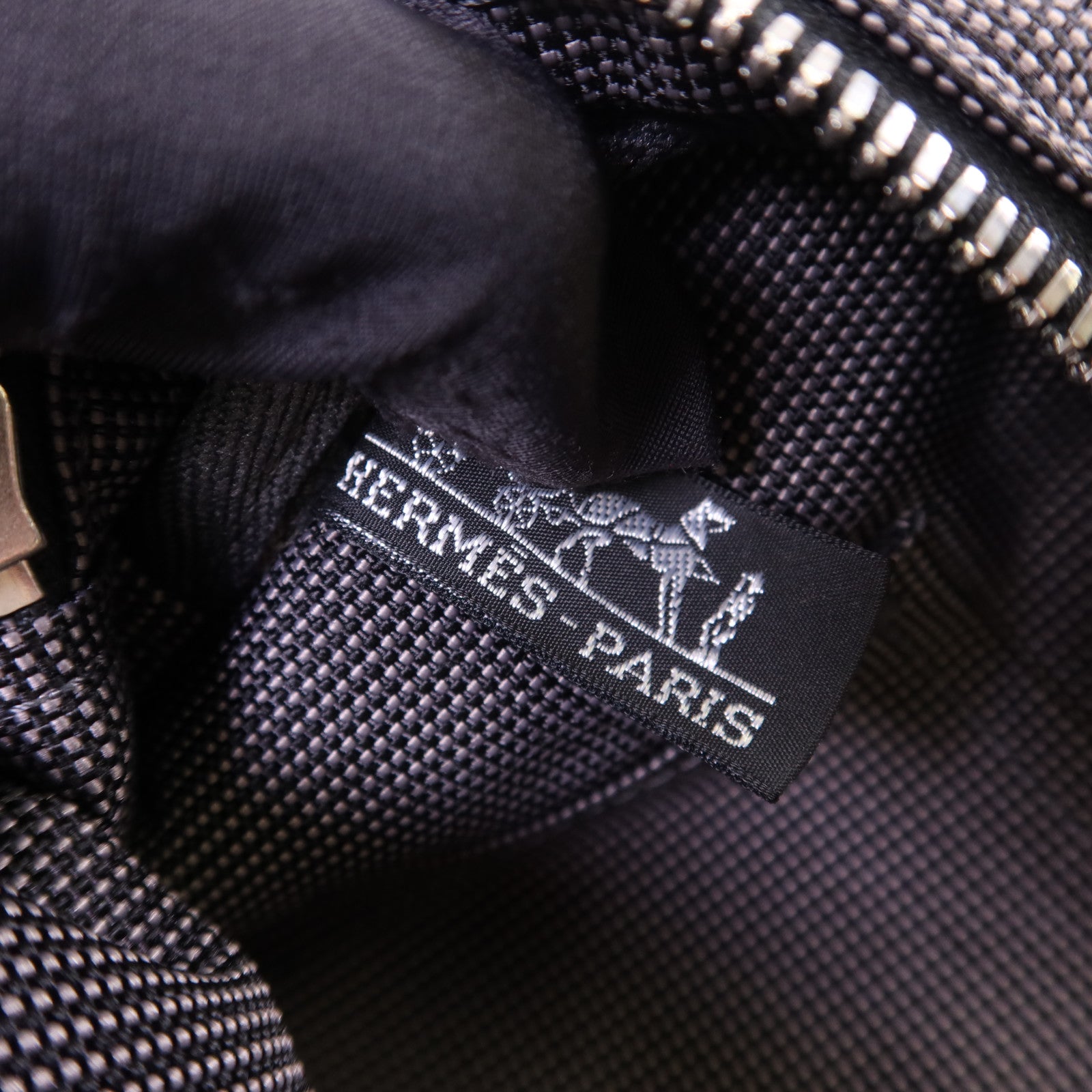 HERMES 帆布Fourre Tout Tote MM銀扣手挽袋