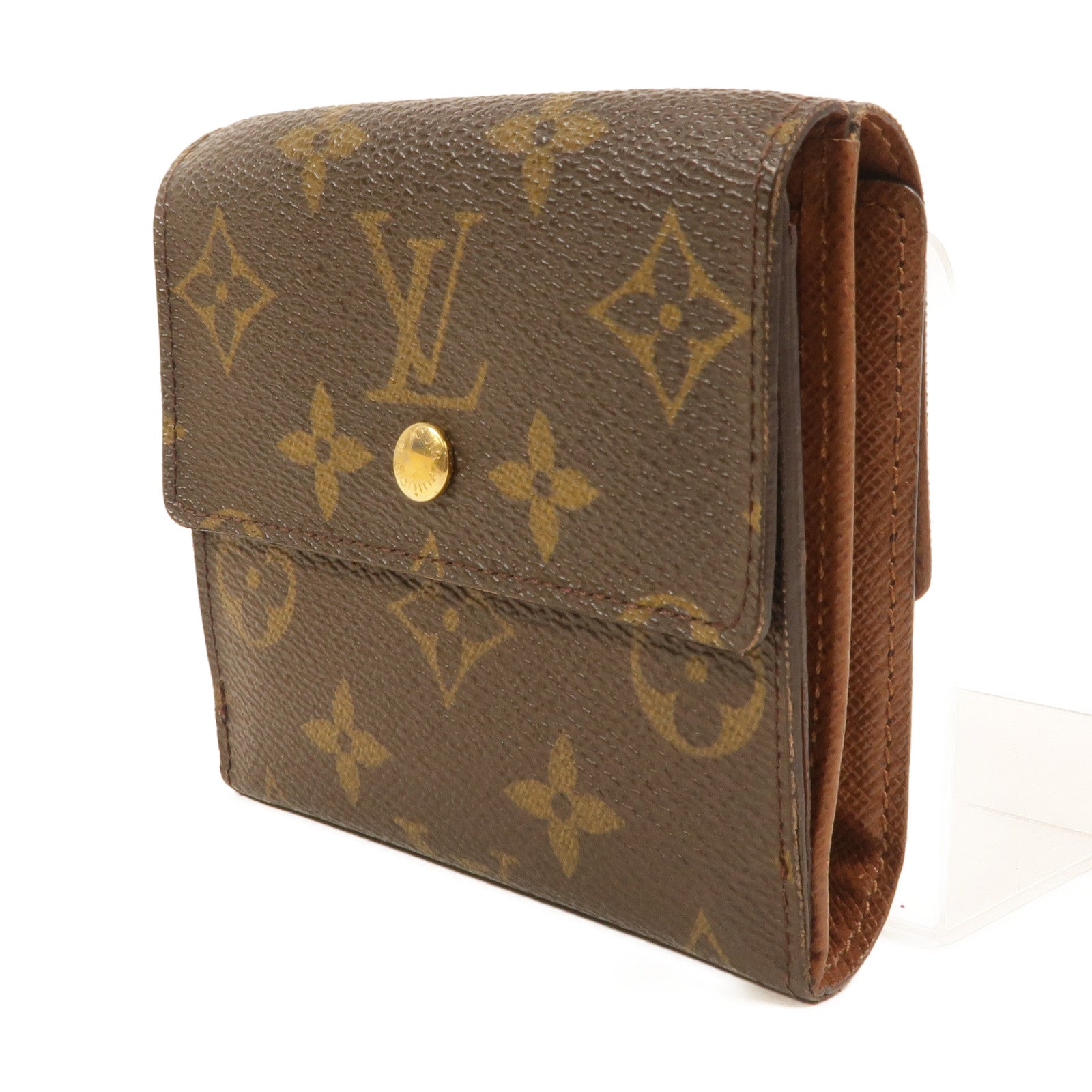 LOUIS VUITTON Monogram Portefeuille Elise Wallet金扣錢包