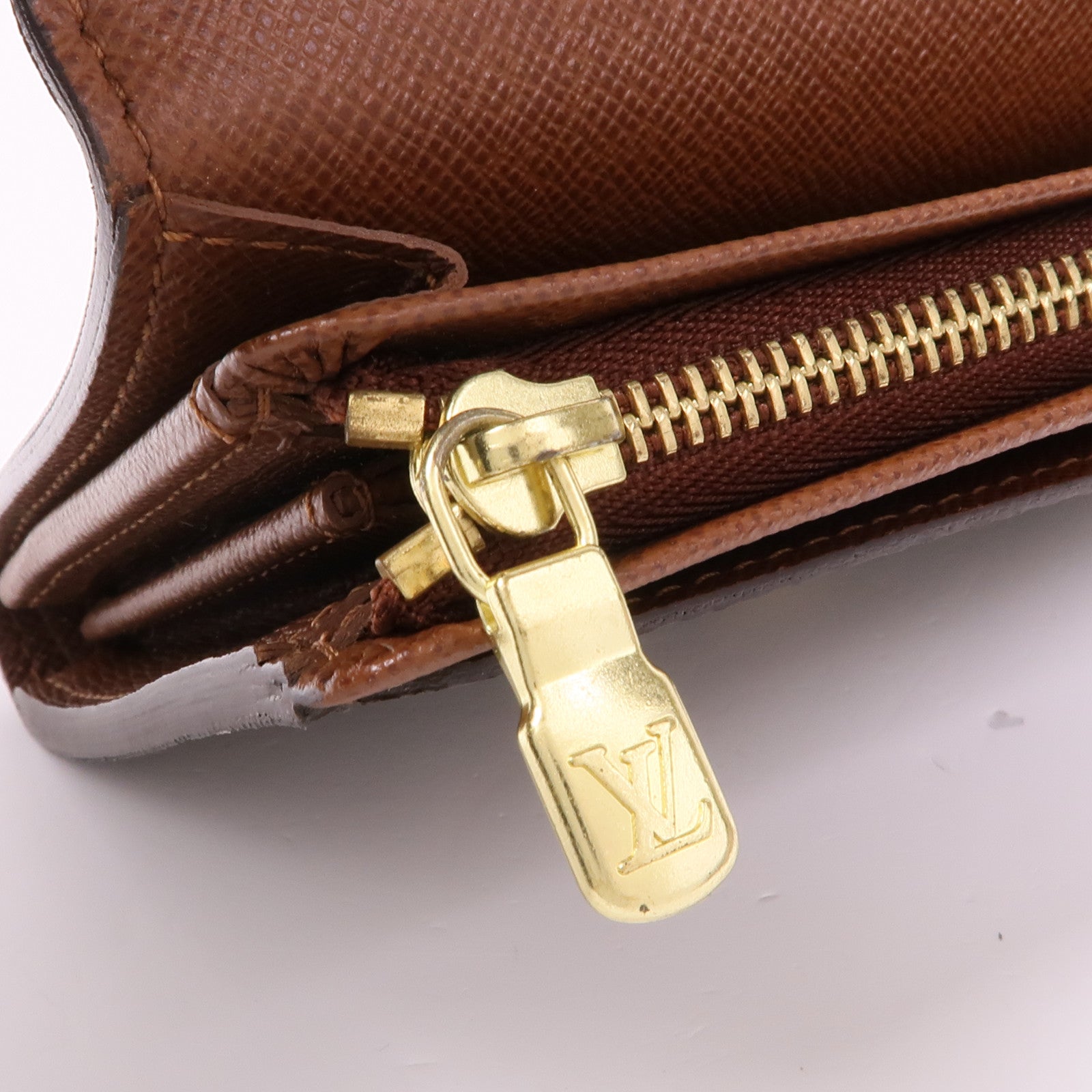 LOUIS VUITTON Monogram Porte Monnaie Bier Tresor金扣長錢包