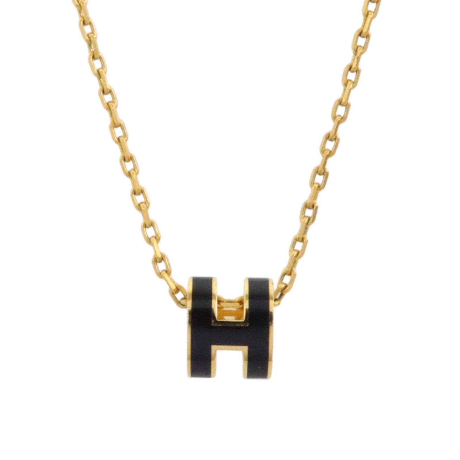 HERMES 金屬/琺瑯Pop H Necklace項鏈