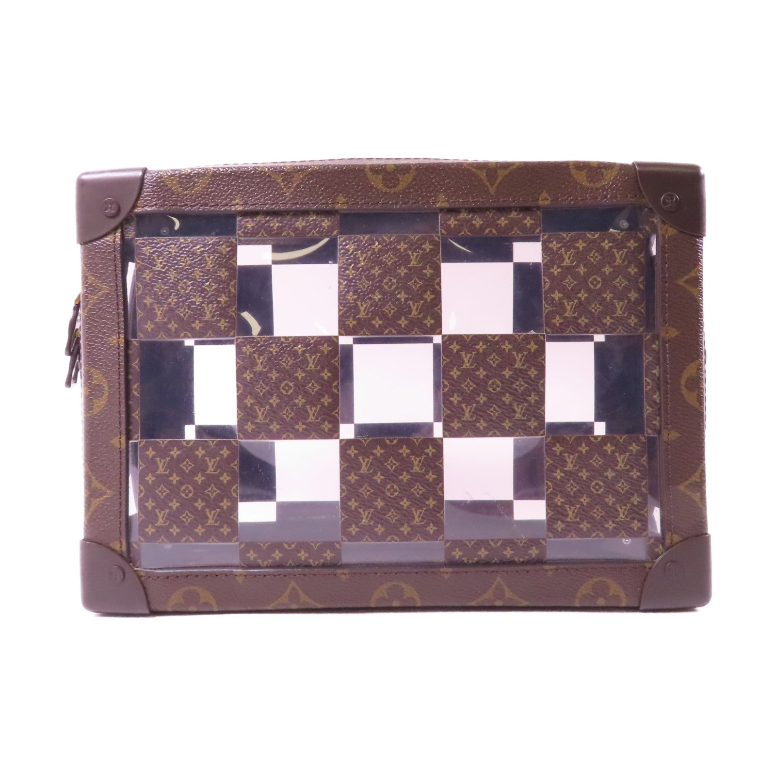 LOUIS VUITTON 【激減優惠】Monogram Cress Soft Trunk金扣肩背袋啡色