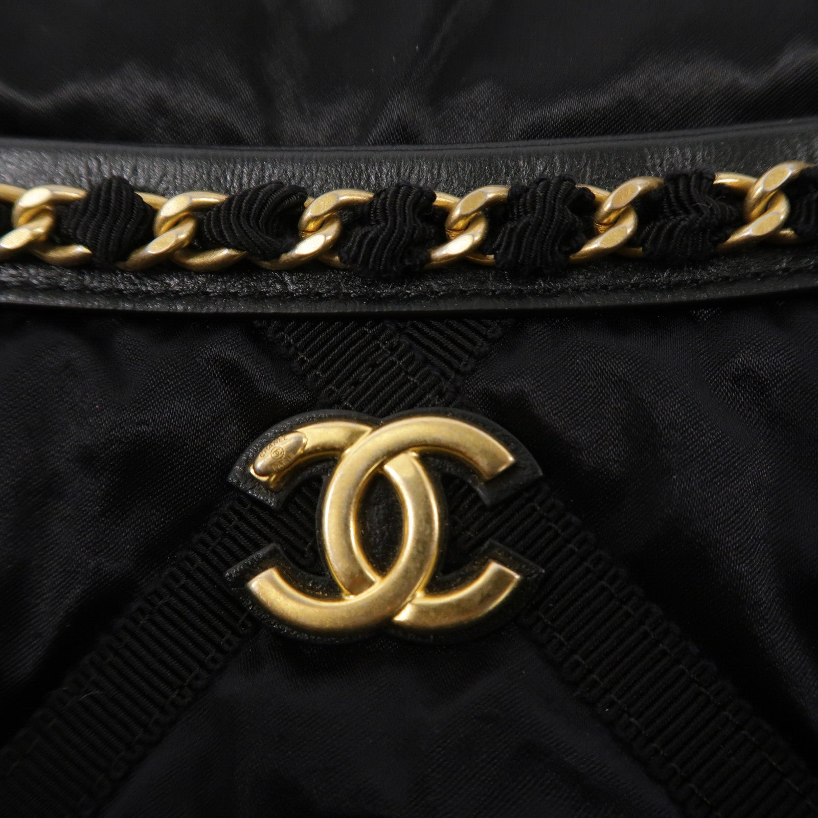 CHANEL Satin Grosgrain Tote Bag手挽袋