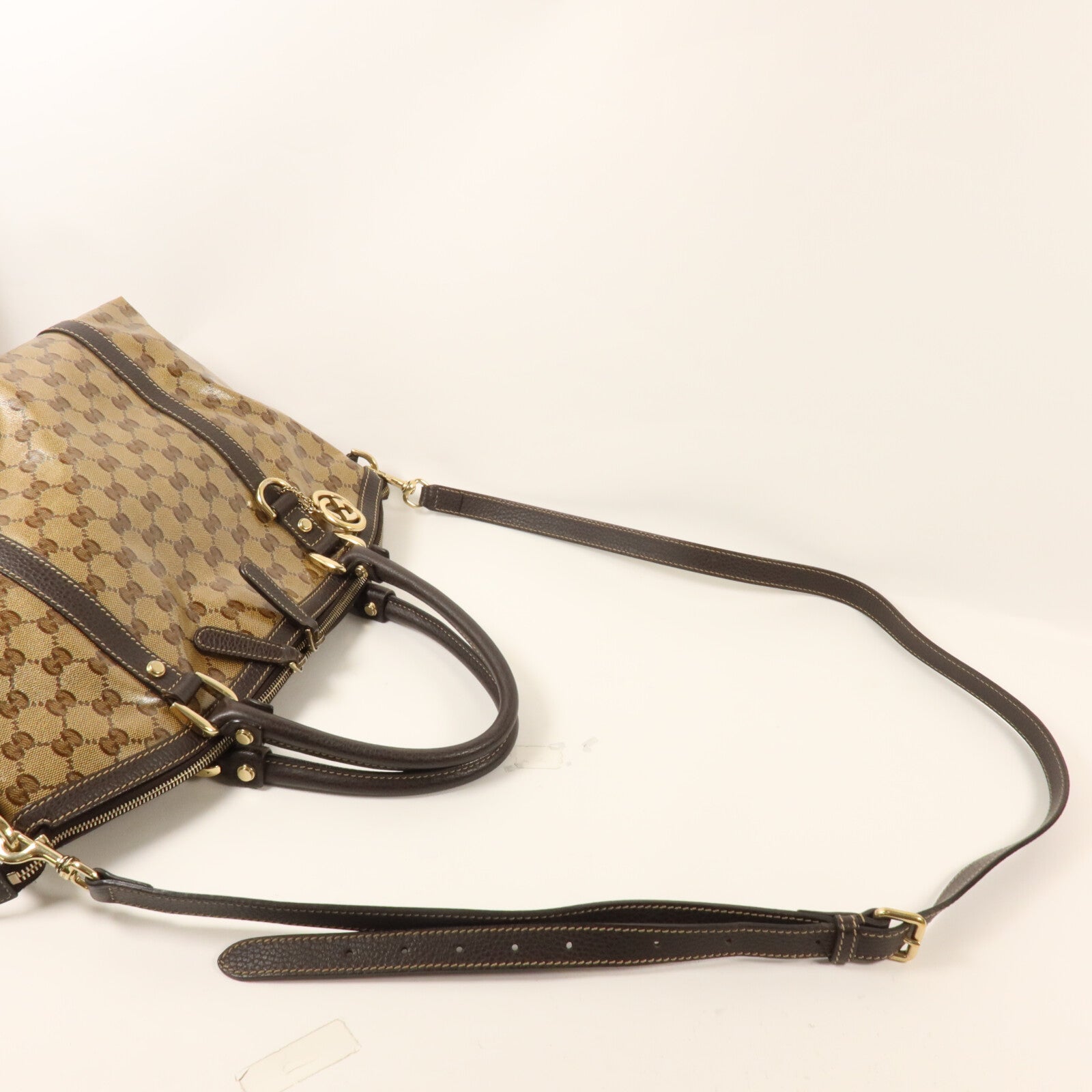 GUCCI 塗層帆布2 Way Shoulder手挽肩背兩用袋