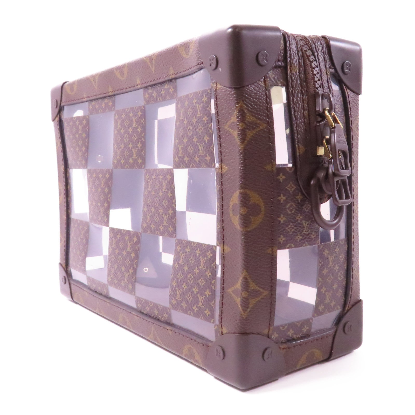 LOUIS VUITTON 【激減優惠】Monogram Cress Soft Trunk金扣肩背袋啡色