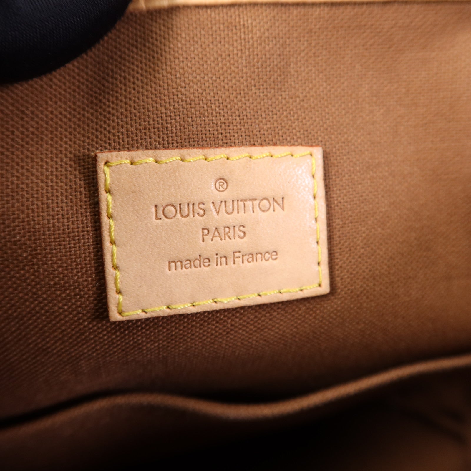 LOUIS VUITTON Monogram Batignolles金扣手挽袋