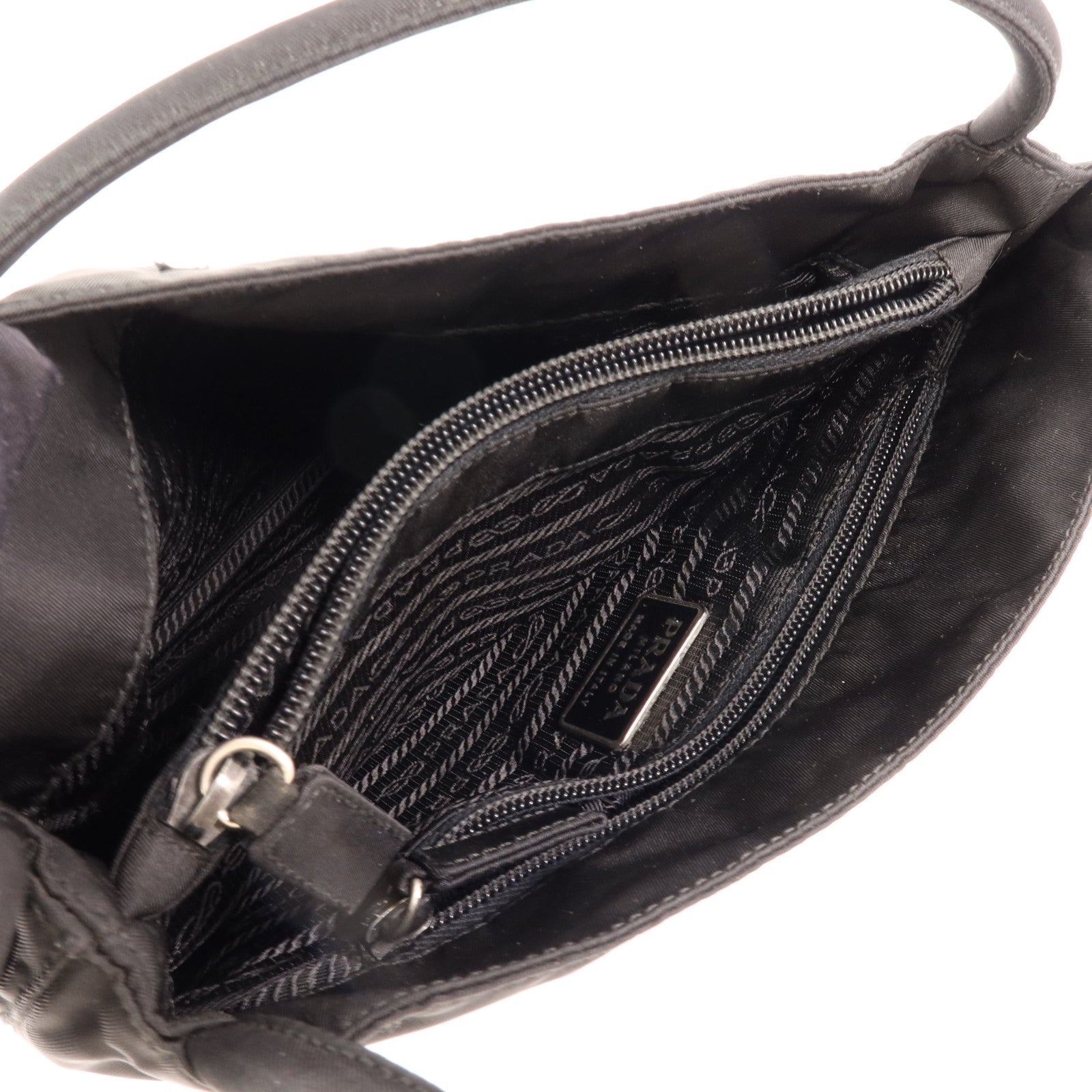 PRADA 尼龍Hand Bag銀扣手挽袋