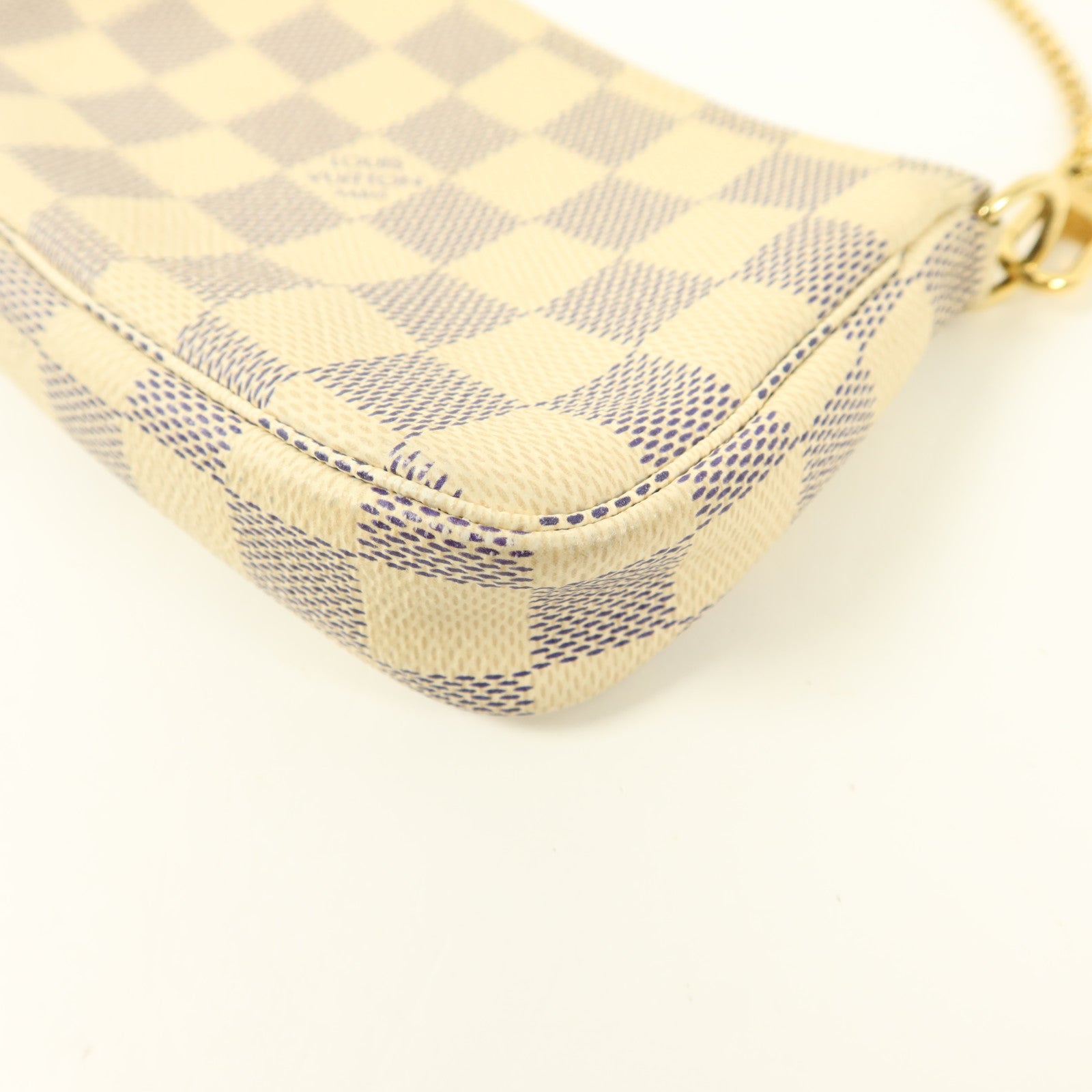 LOUIS VUITTON Damier Azur Mini Pochette Accessoires手挽袋