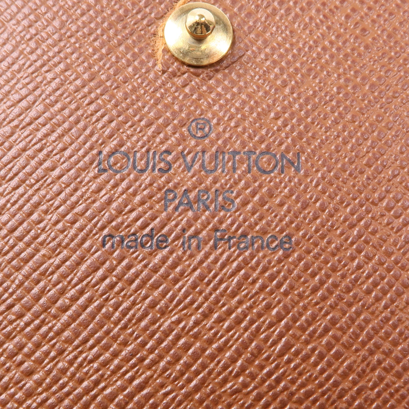 LOUIS VUITTON Monogram Porte Monnaie Bier Tresor金扣長錢包