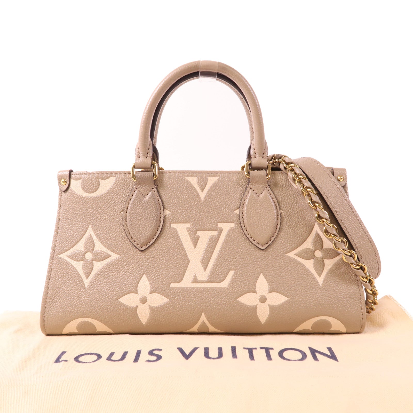 LOUIS VUITTON Monogram Empreinte On The Go East West金扣手挽肩背兩用袋