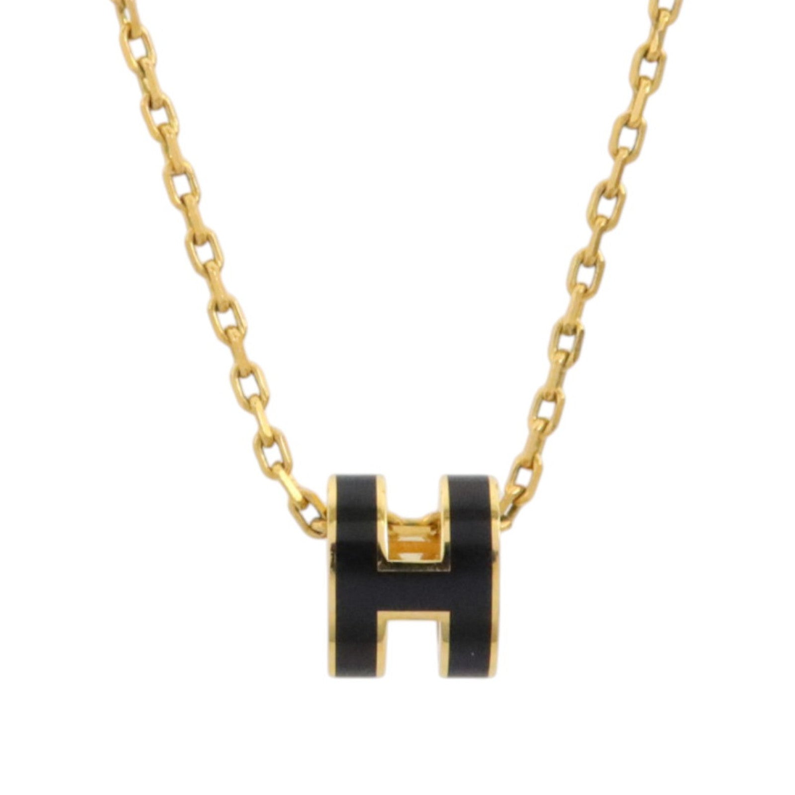 HERMES 金屬/琺瑯Pop H Necklace項鏈