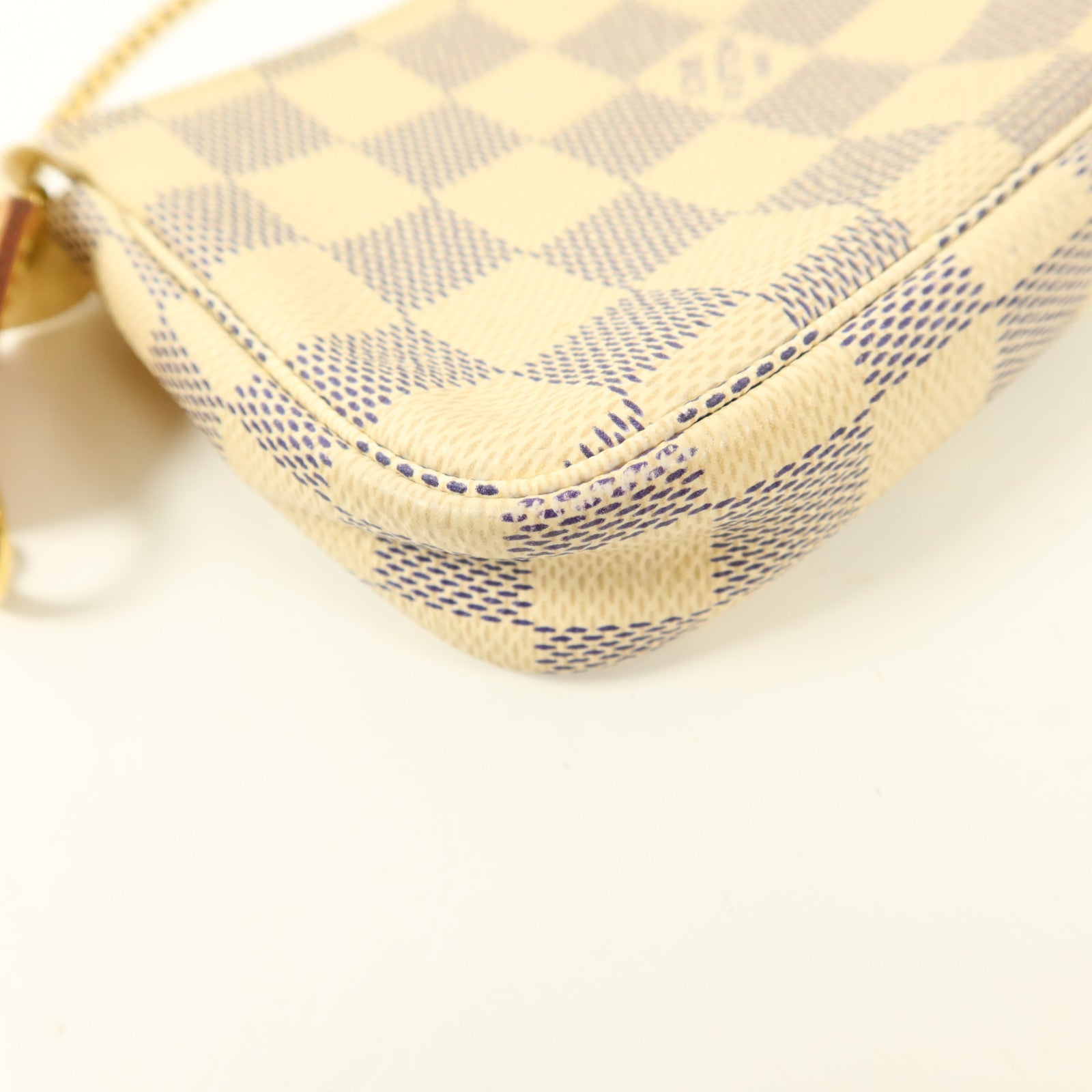 LOUIS VUITTON Damier Azur Mini Pochette Accessoires手挽袋