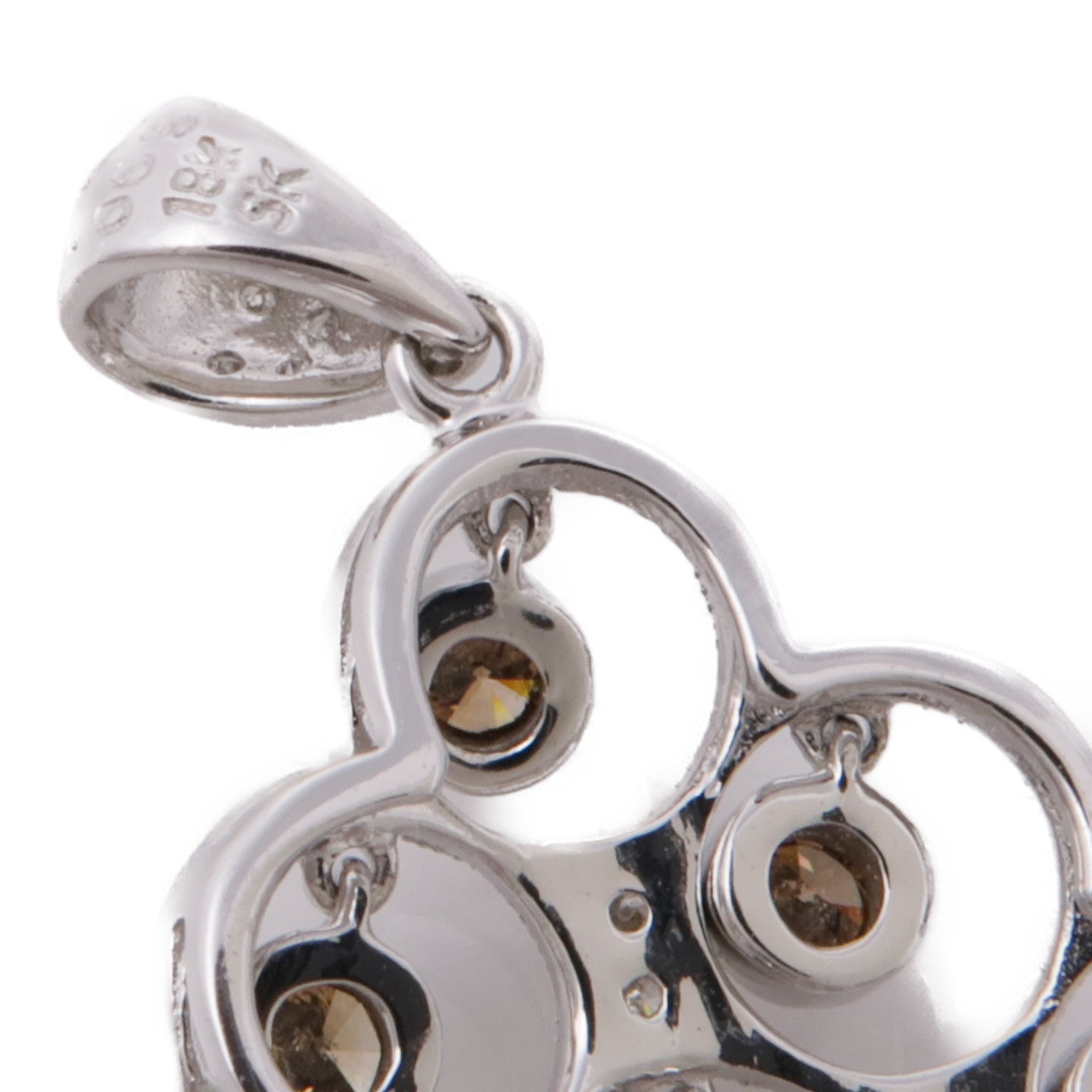 JEWELRY 【激減優惠】18K白金Diamond Pendant Top鑽石吊墜