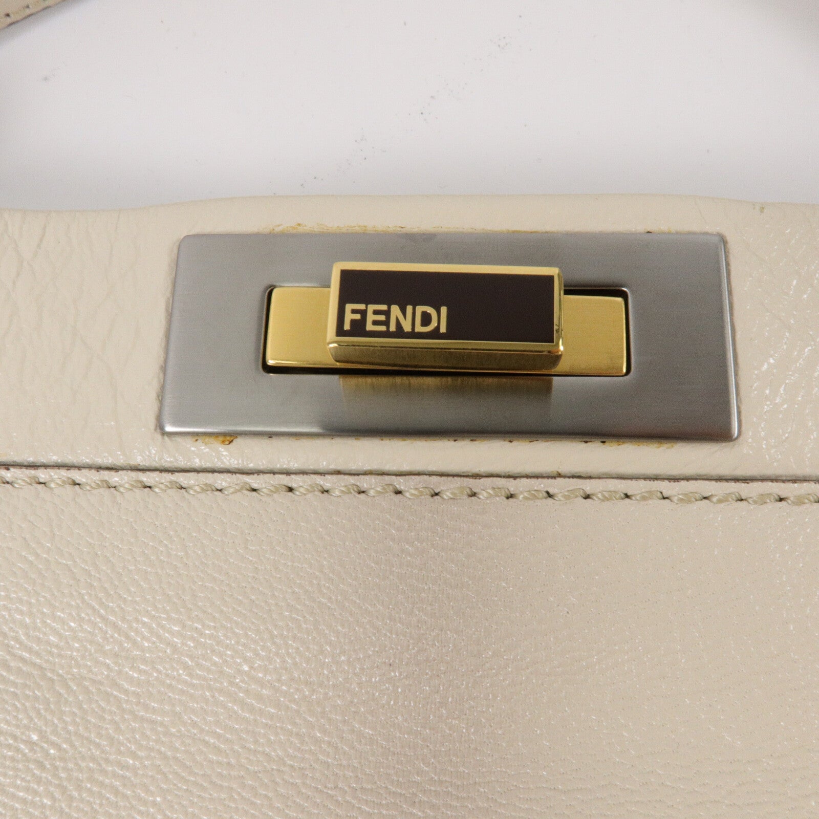 FENDI 蛇皮皮革/Ombre Leather Peekaboo Large手挽肩背兩用袋