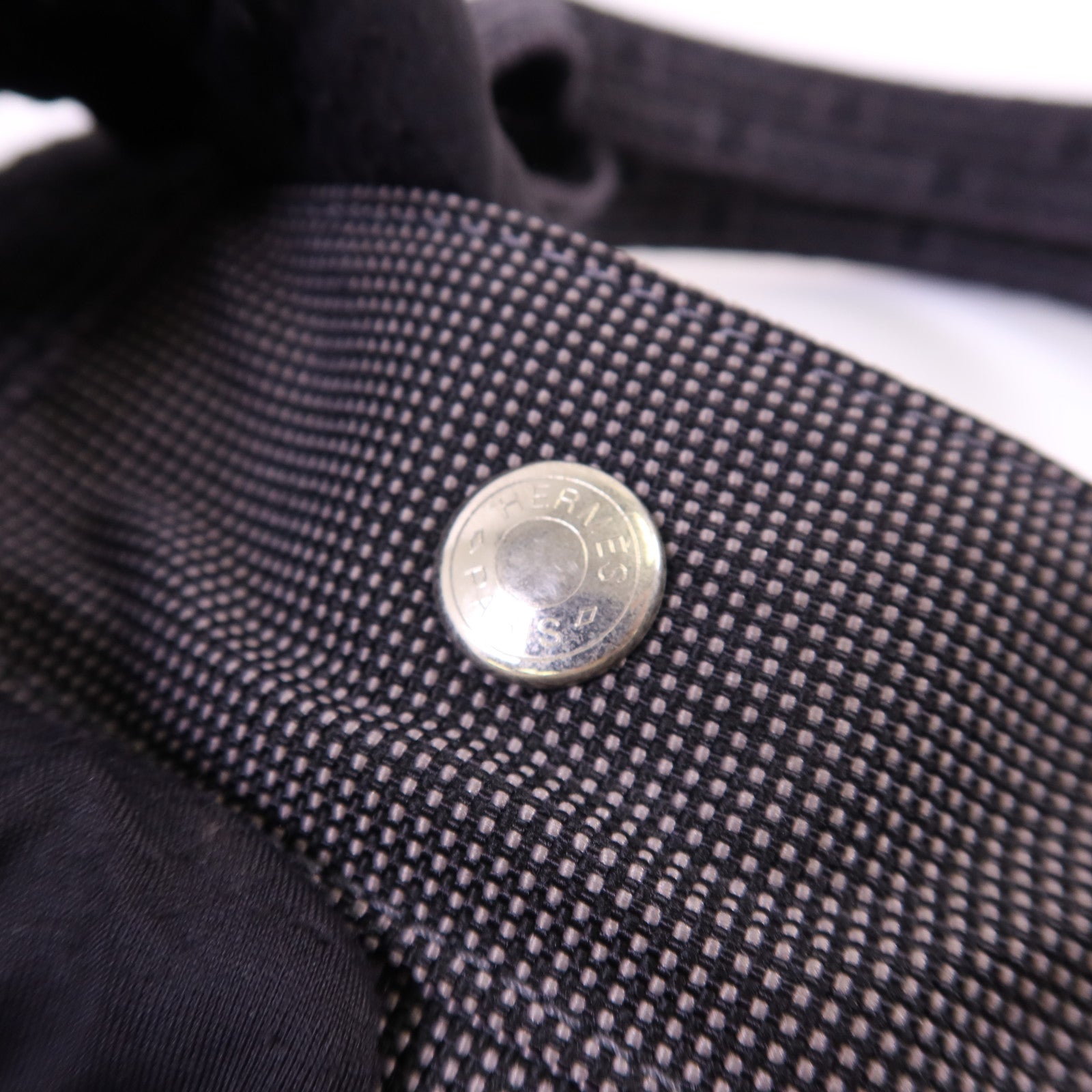 HERMES 帆布Fourre Tout Tote MM銀扣手挽袋