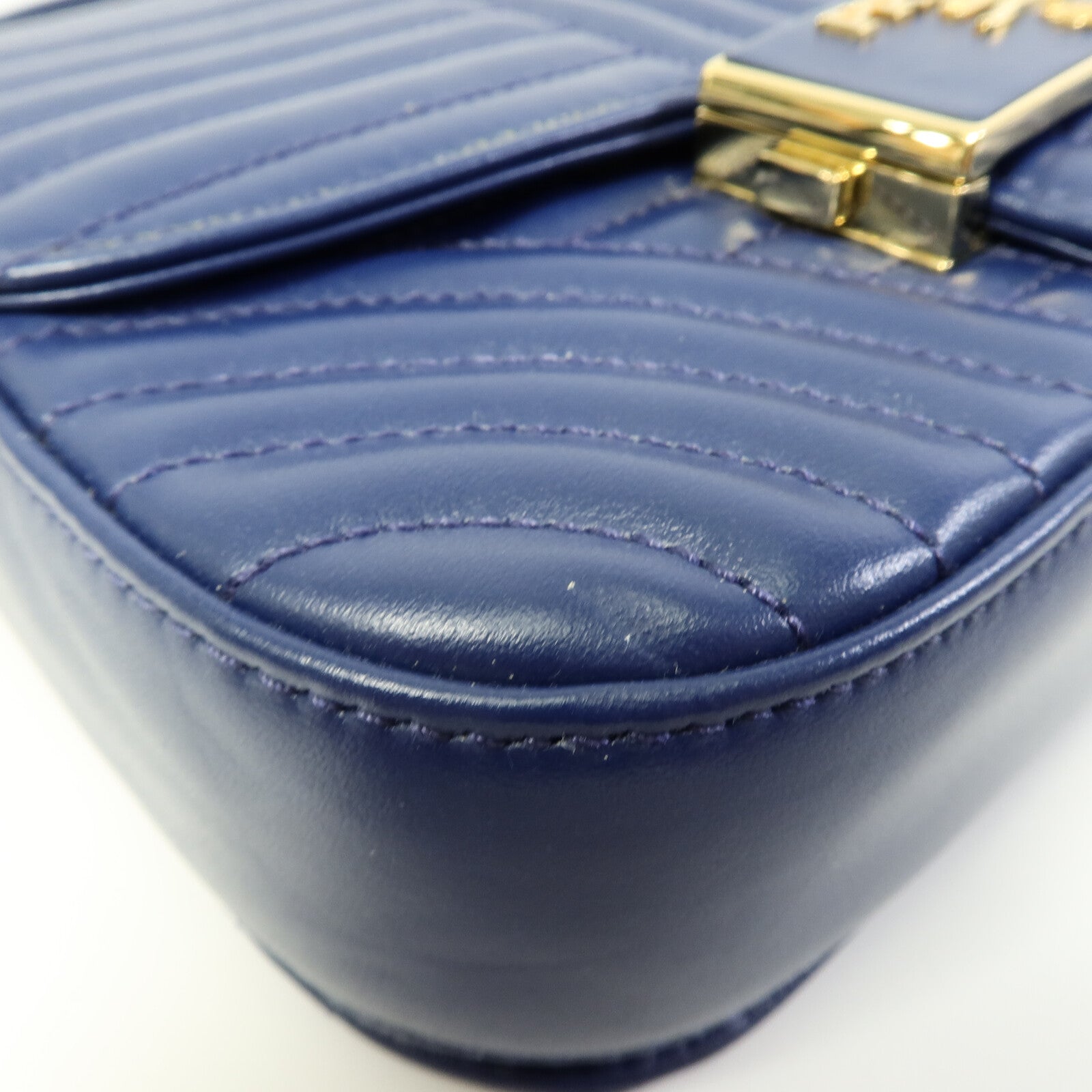 PRADA 牛皮皮革Shoulder Bag鏈帶肩背袋
