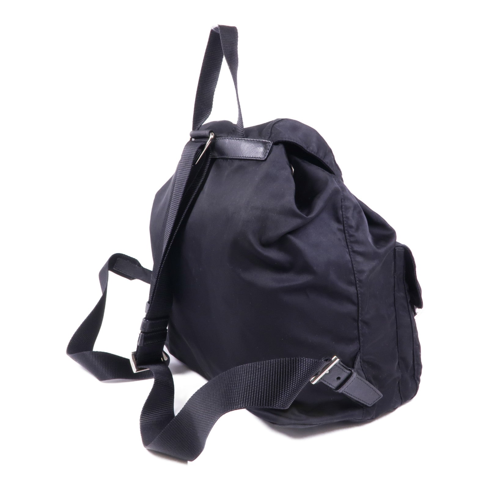 PRADA 尼龍Backpack銀扣背包