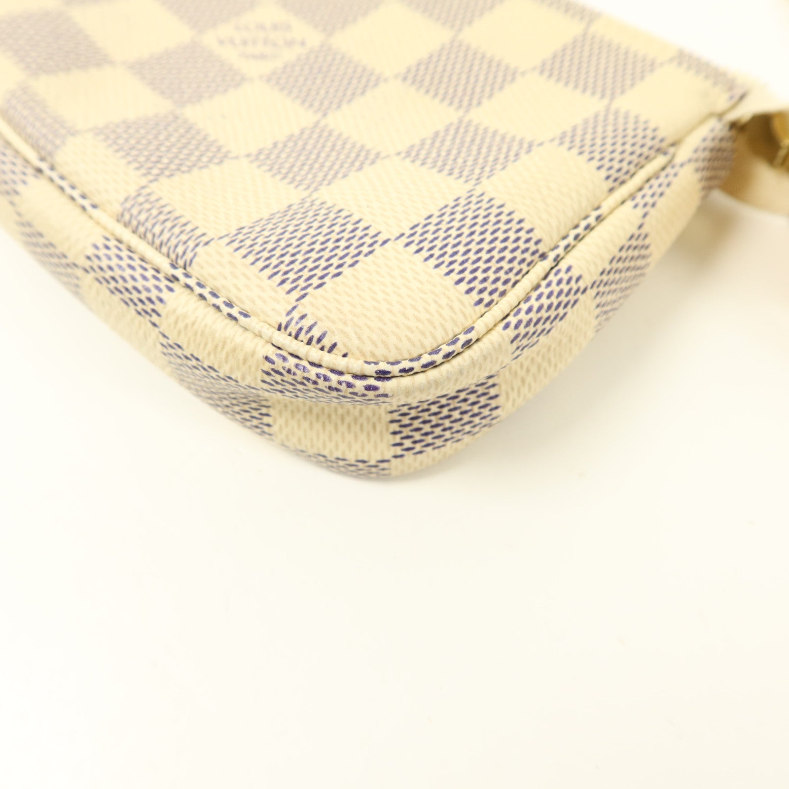 LOUIS VUITTON Damier Azur Mini Pochette Accessoires手挽袋