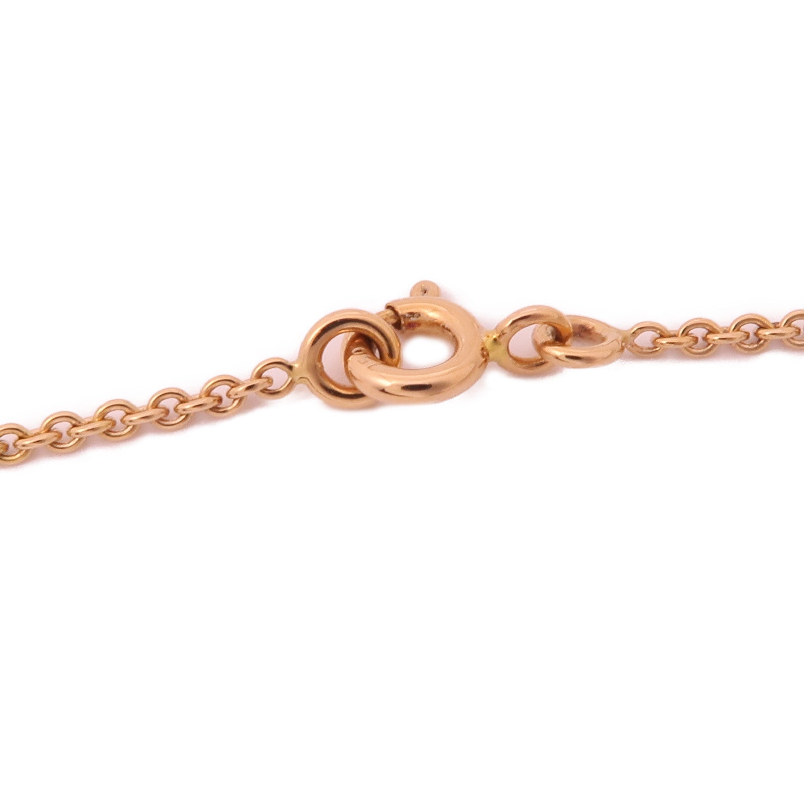 HERMES Diamond Constance Pendant Necklace 18K Rose Gold