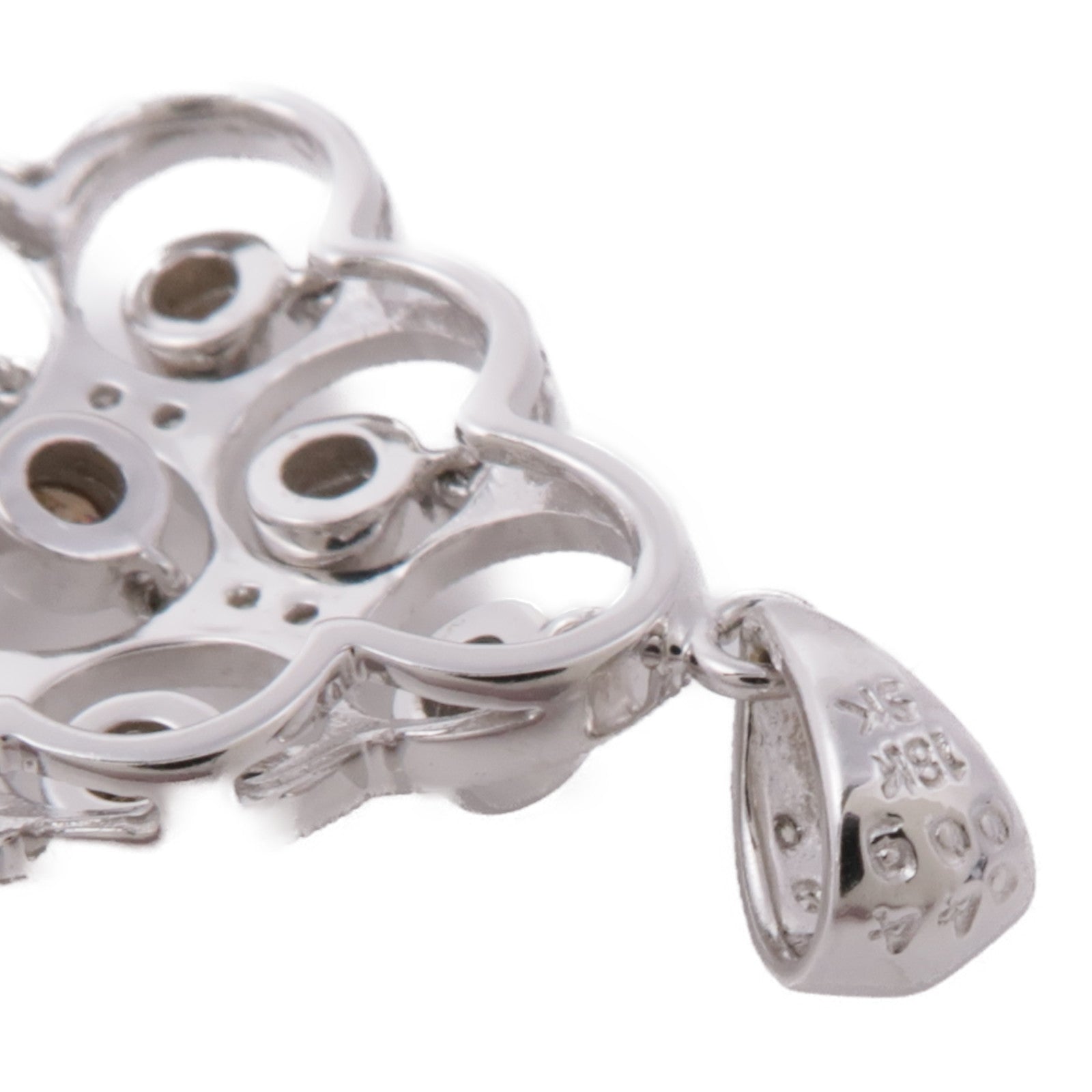 JEWELRY 18K白金Diamond Pendant Top鑽石吊墜