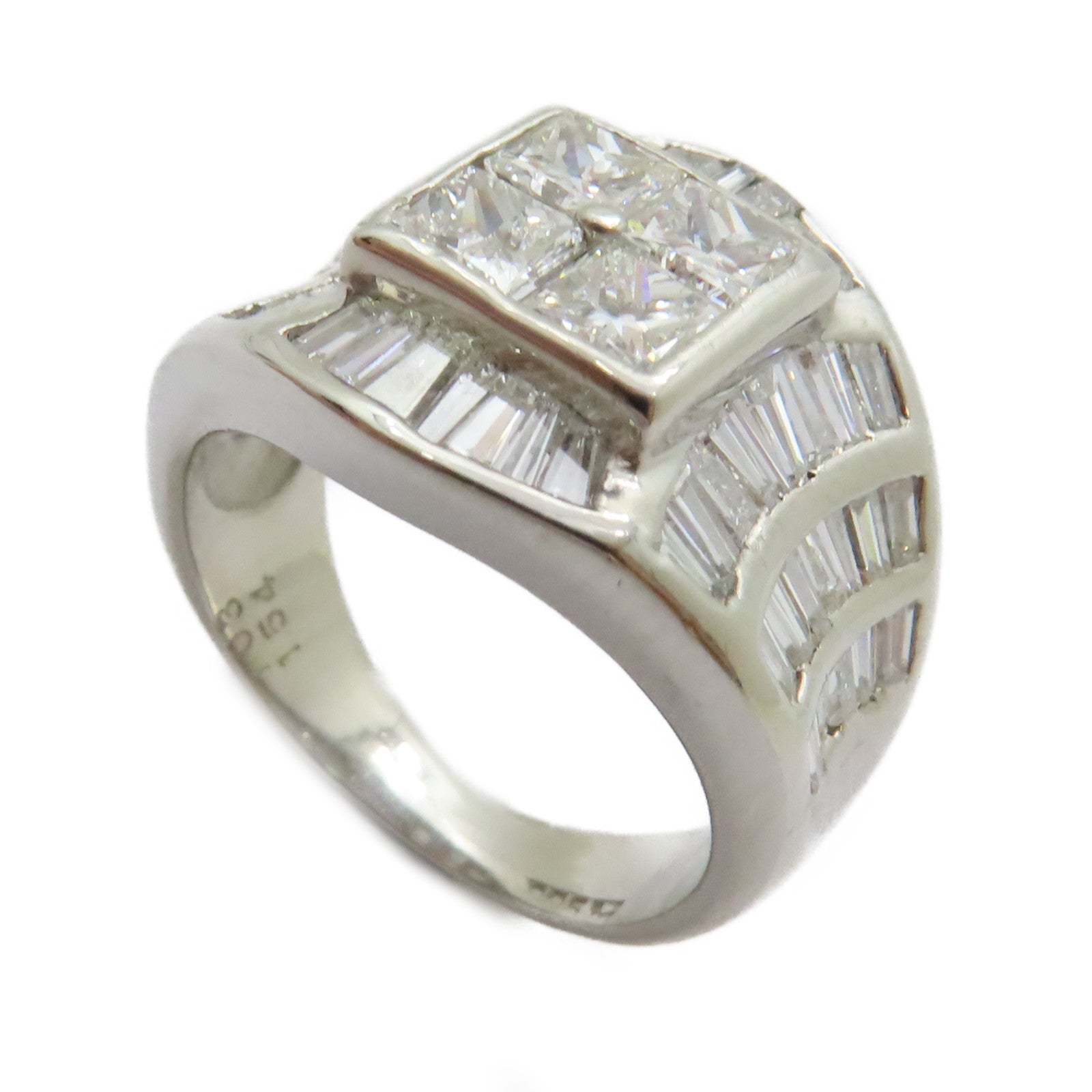 JEWELRY PT900鉑金Diamond Ring 1.03ct/1.54ct鑽石戒指US#5.25