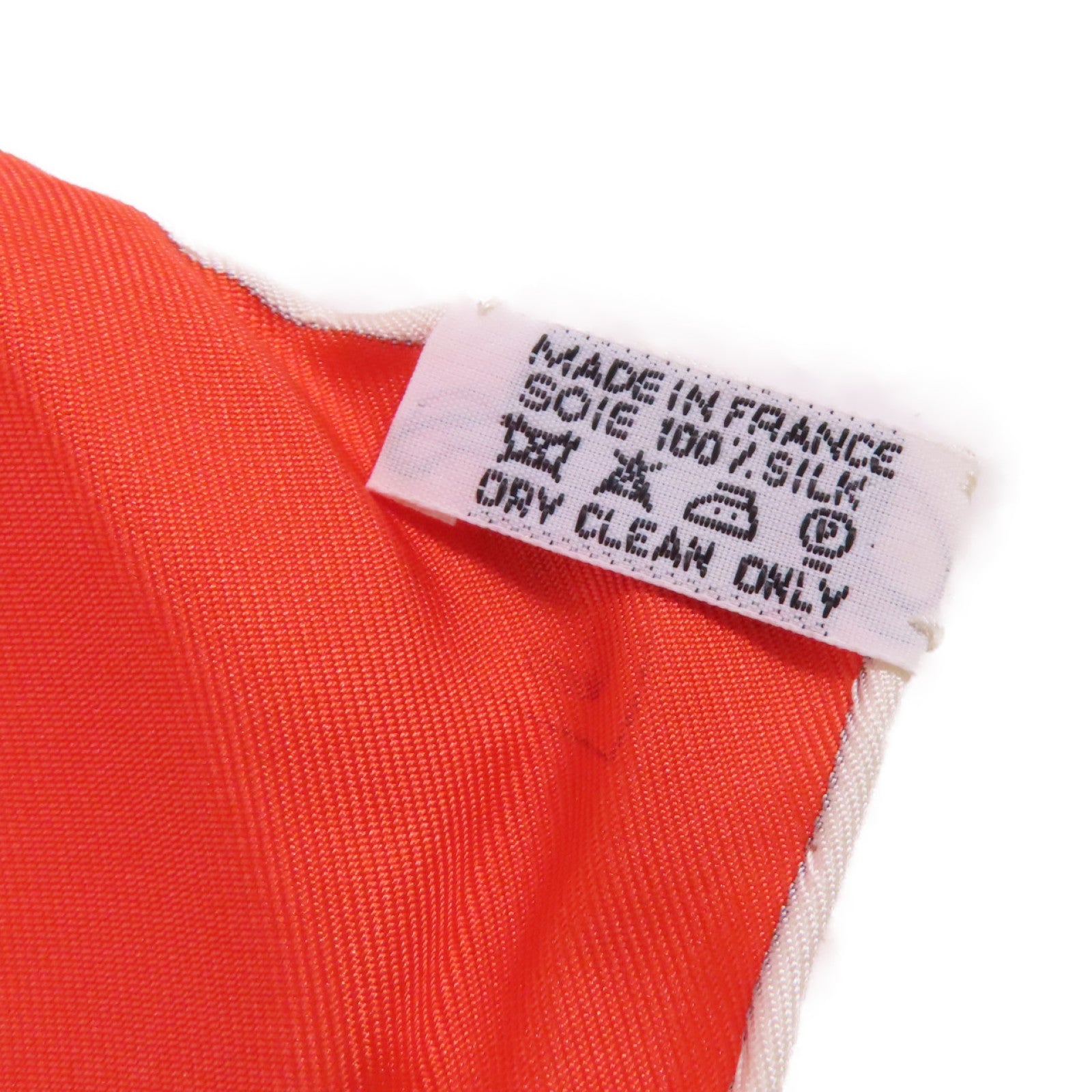 HERMES 絲質90x90 Scarf絲巾白色/橙色/彩色