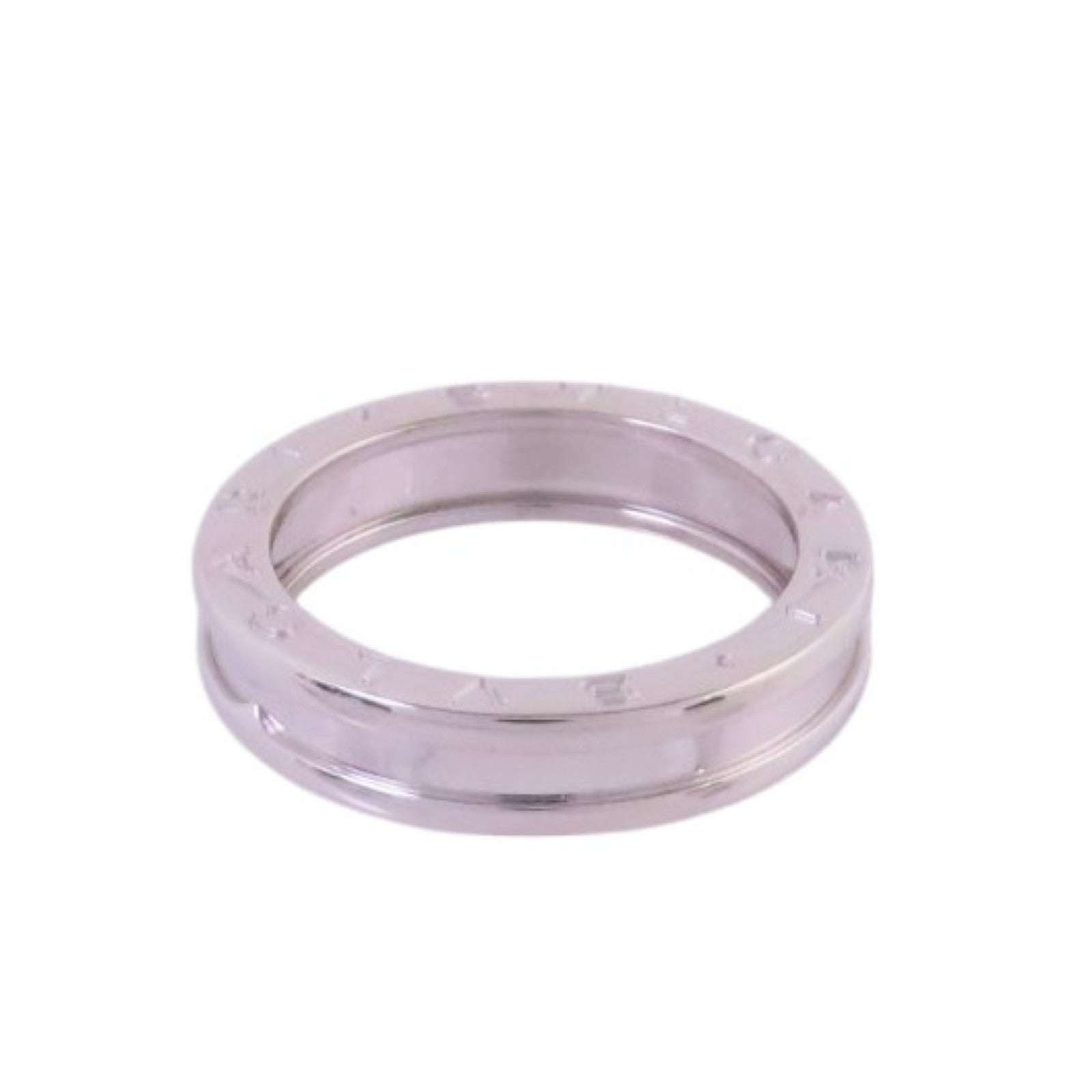 BVLGARI 18K白金/B-zero 1 1Band Ring戒指#55/US#7
