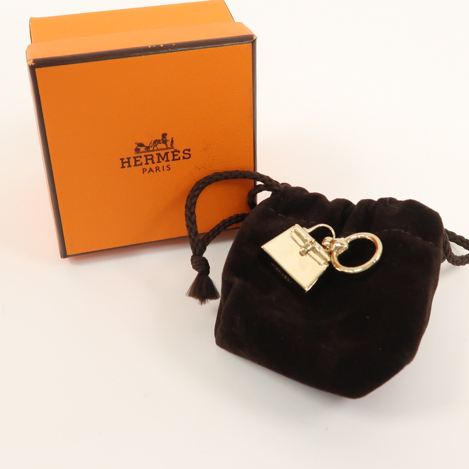 HERMES 金屬Mini Kelly絲巾扣