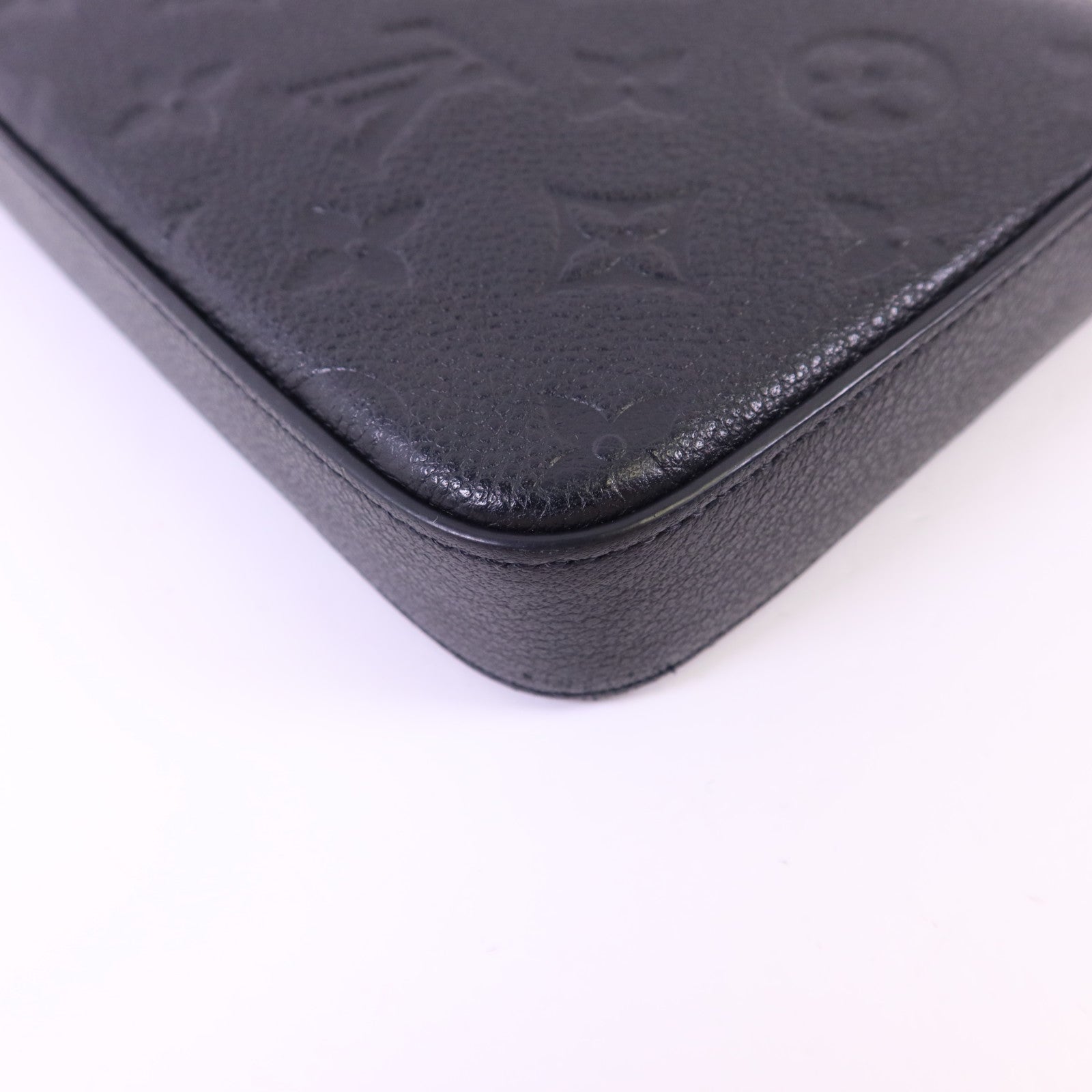 LOUIS VUITTON Monogram Empreinte Felicie Pochette金扣鏈帶肩背袋